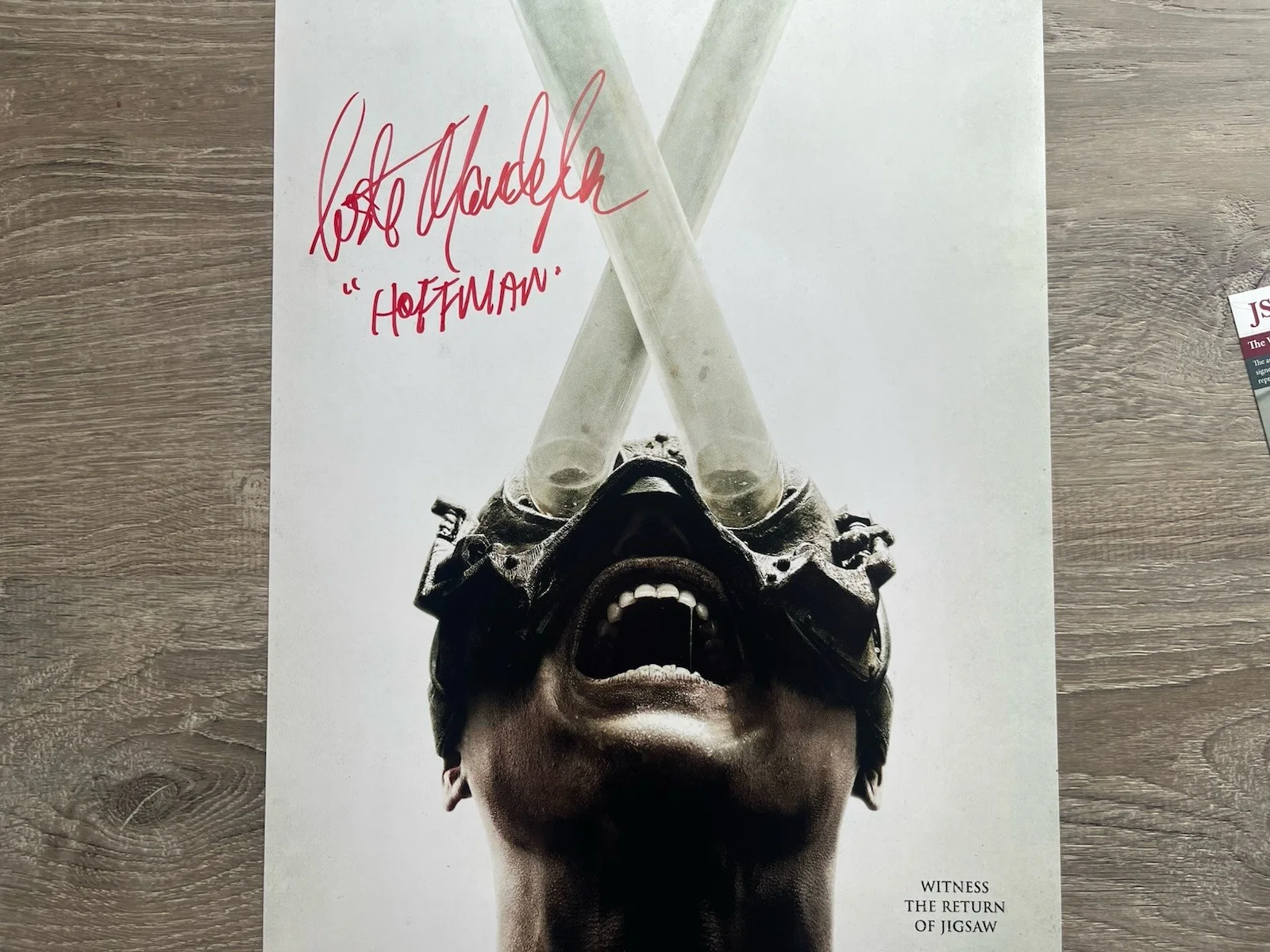 Costas Mandylor — Costas Mandylor Signed Saw X 11x17 Photo JSA COA Detective Hoffman Jigsaw Horror, изображение 5