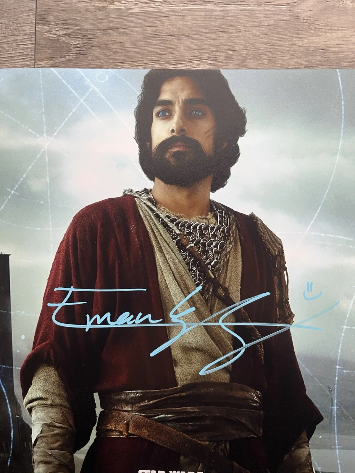 Eman Esfandi — Eman Esfandi Signed Ezra Bridger 11x14 Photo JSA COA AHSOKA Star Wars, изображение 3
