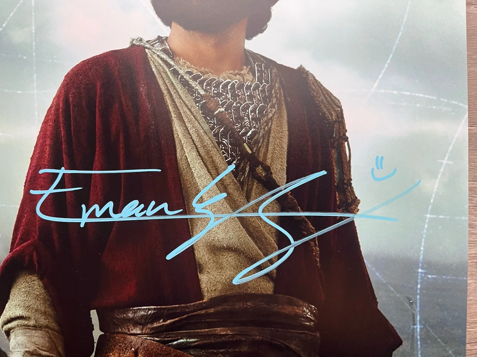 Eman Esfandi — Eman Esfandi Signed Ezra Bridger 11x14 Photo JSA COA AHSOKA Star Wars, изображение 4