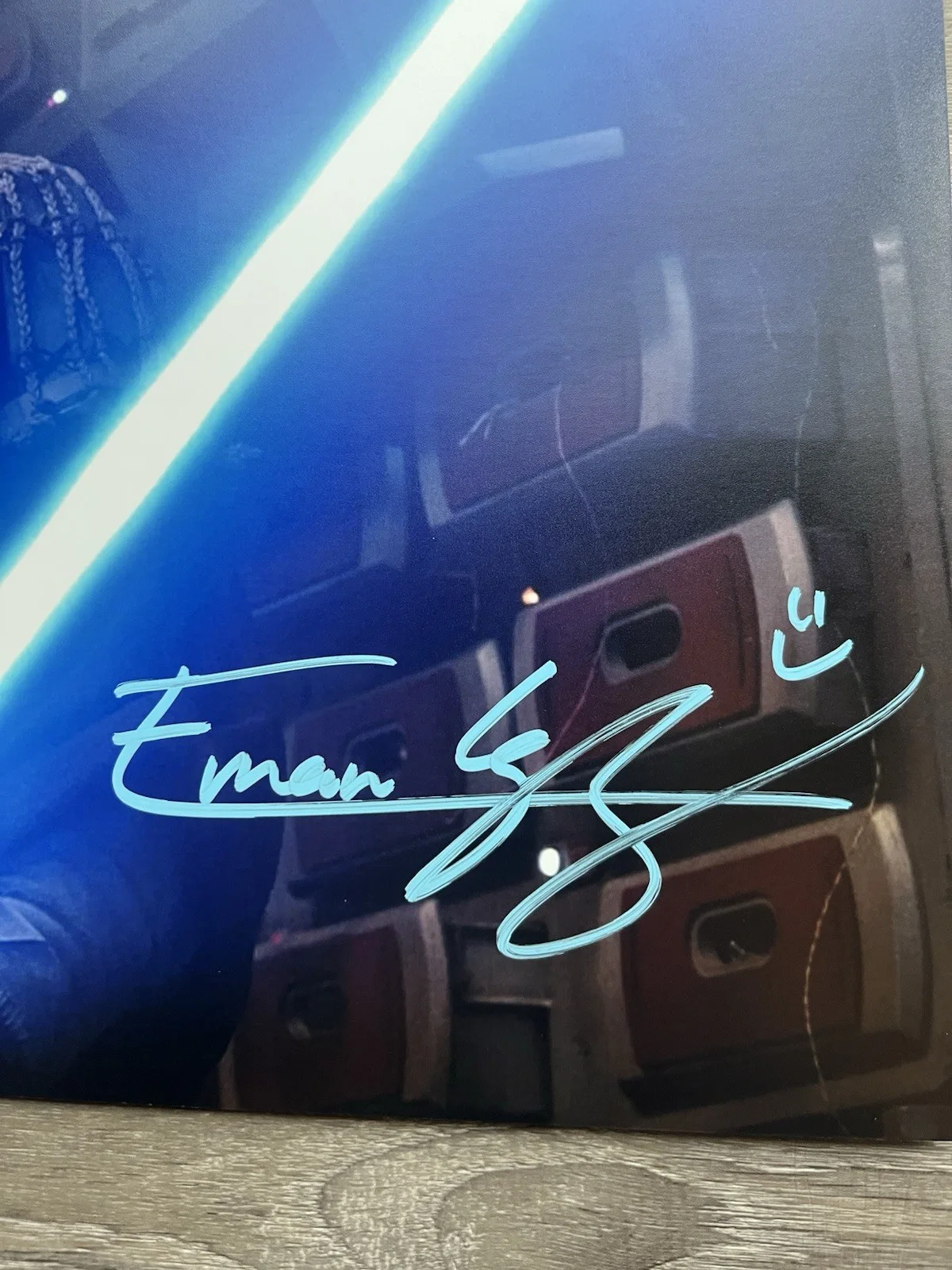Eman Esfandi — Eman Esfandi Signed Ezra Bridger 11x14 Photo JSA COA AHSOKA Star Wars, изображение 4