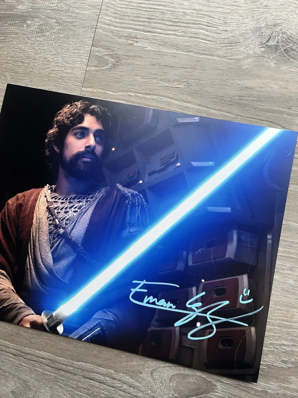 Eman Esfandi — Eman Esfandi Signed Ezra Bridger 11x14 Photo JSA COA AHSOKA Star Wars, изображение 5