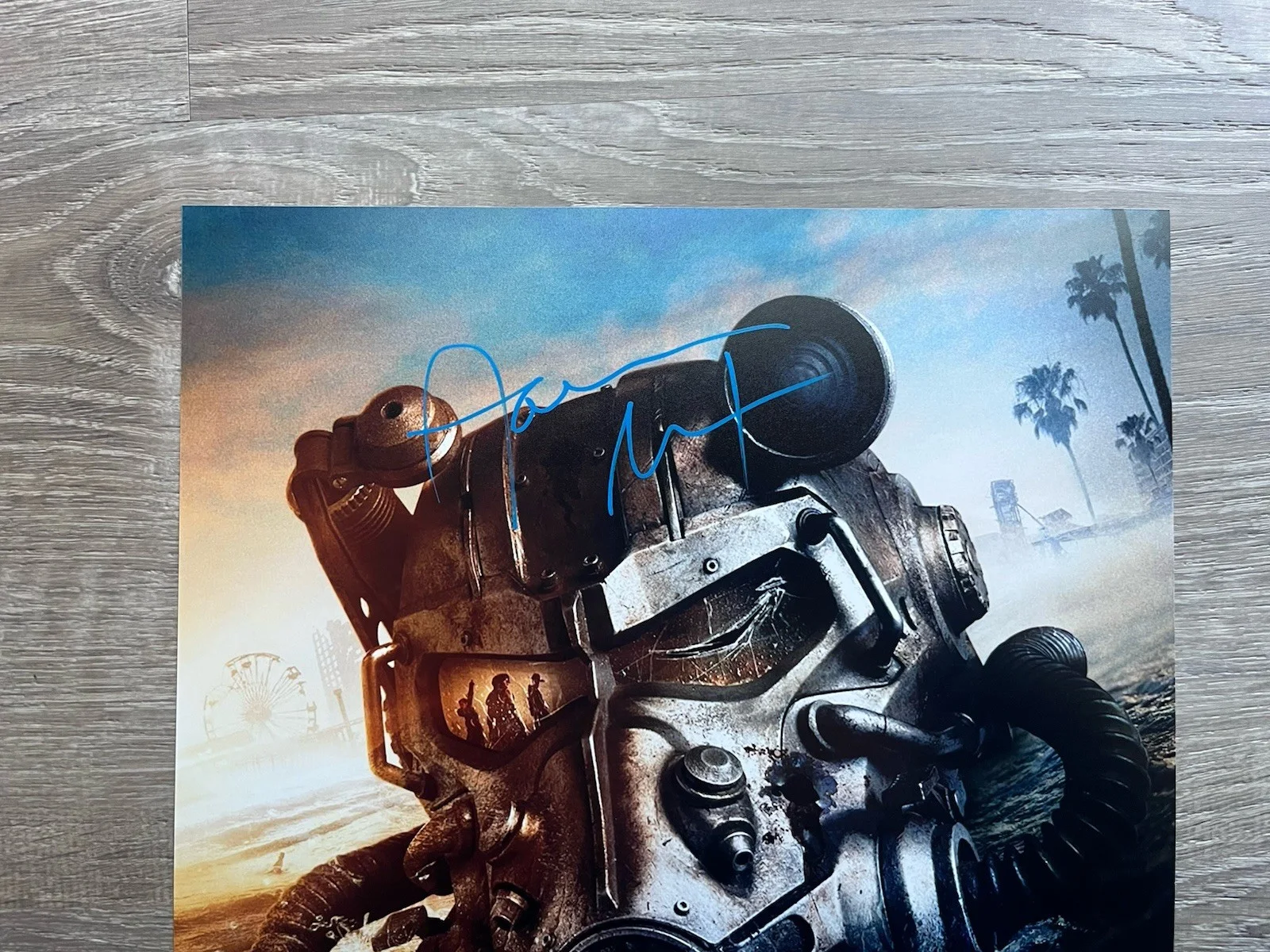 Aaron Moten — Aaron Moten Signed Fallout 11x14 Photo Beckett COA Maximus Brotherhood Of Steel, изображение 3