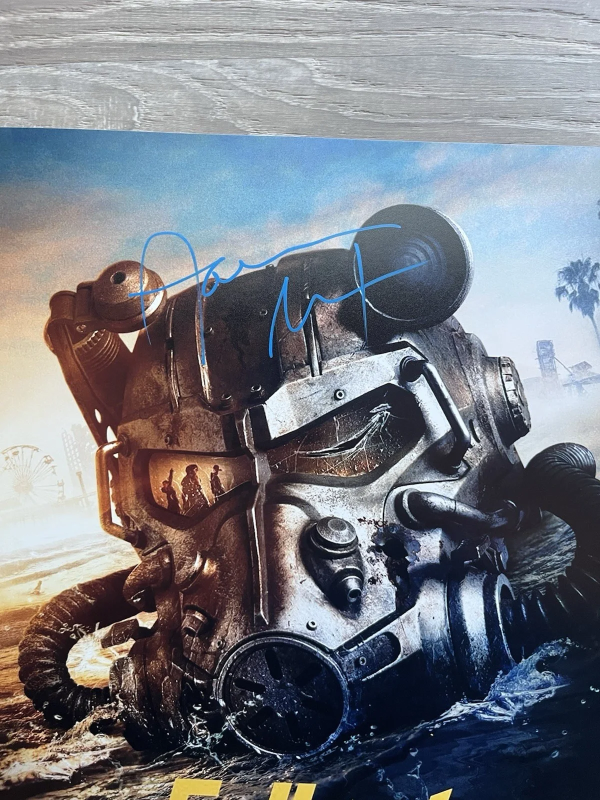 Aaron Moten — Aaron Moten Signed Fallout 11x14 Photo Beckett COA Maximus Brotherhood Of Steel, изображение 5