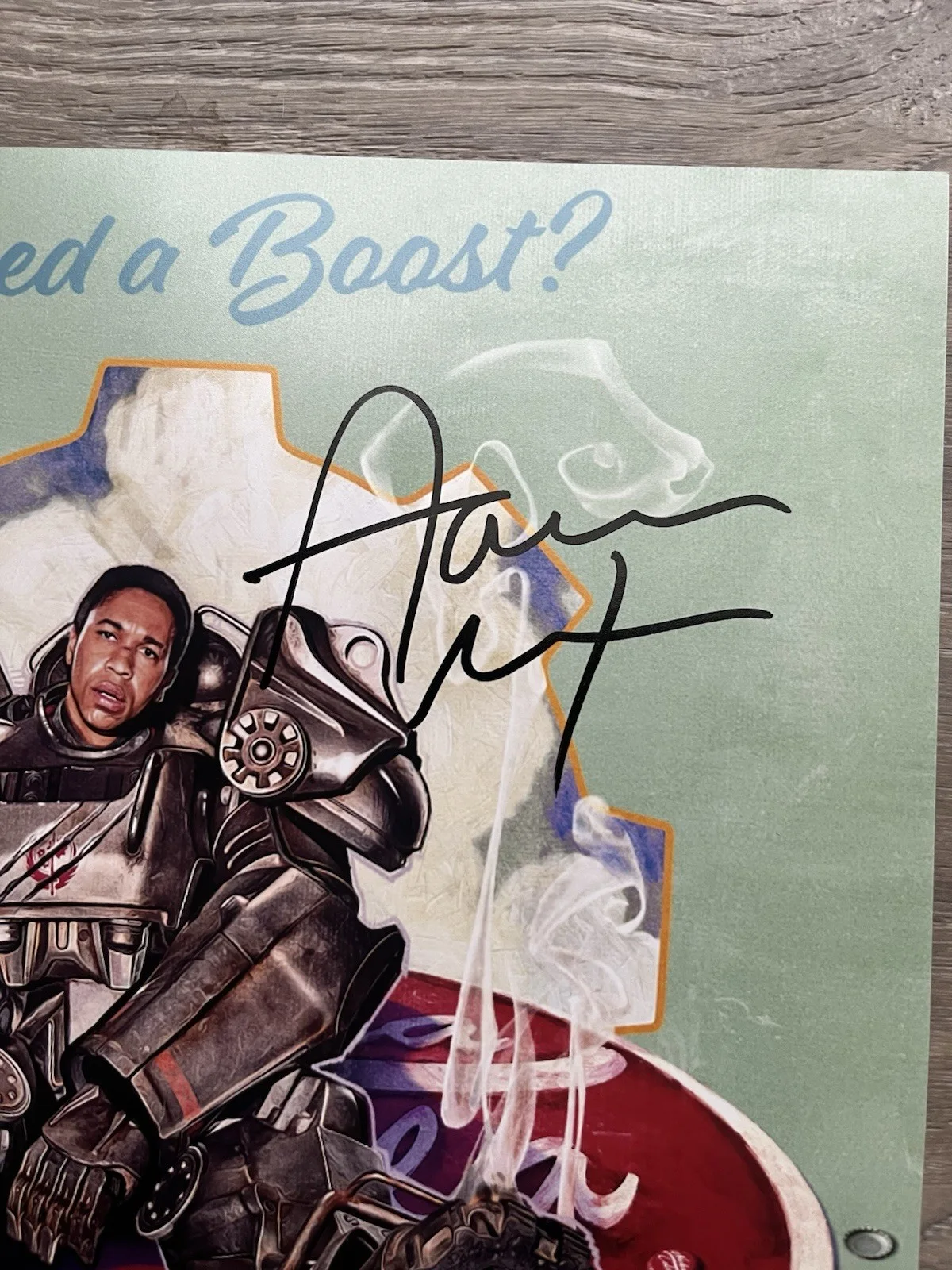 Aaron Moten — Aaron Moten Signed Fallout 11x14 Photo Beckett COA Maximus, image 4
