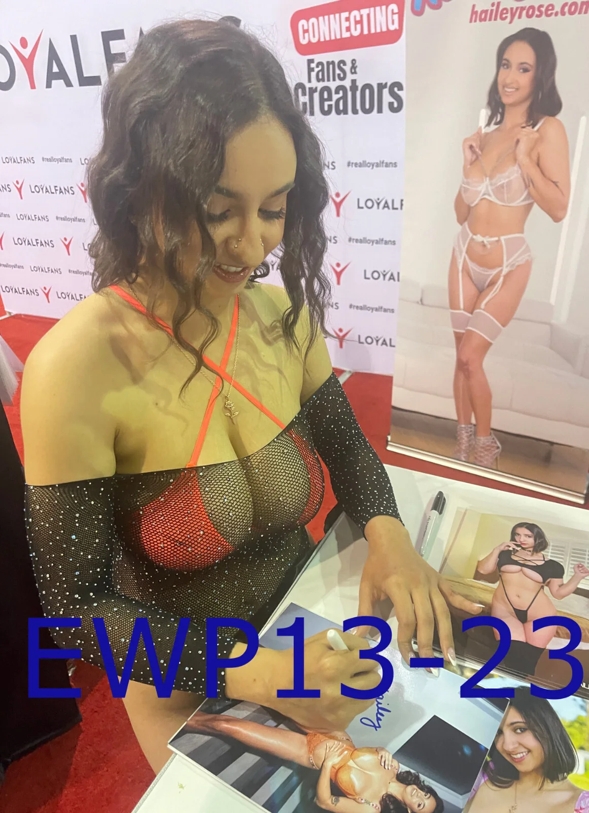 Hot Sexy Hailey Rose Signed Autograph 8x10 Photo Adult Film Star Beckett BAS, изображение 2