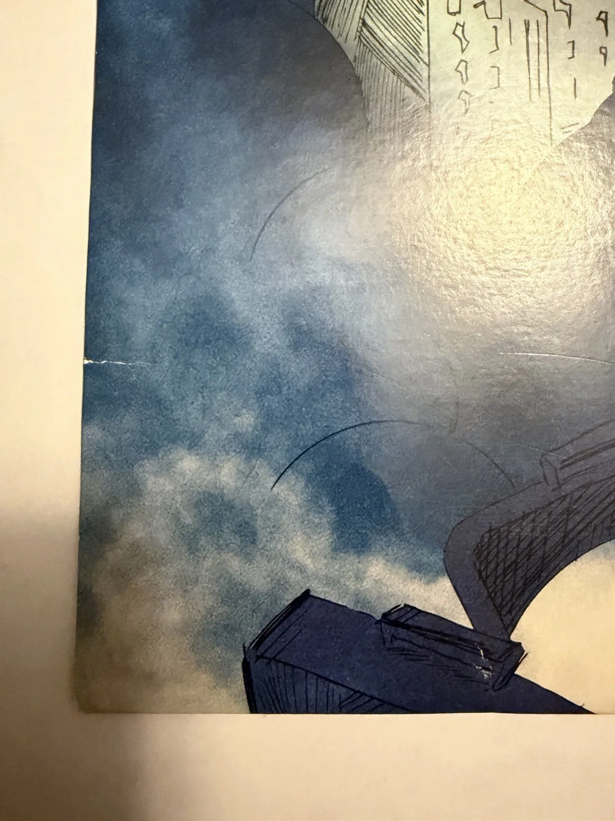 The Fold Band Moving Past 2013 Signed Autographed LP Record Clear Blue/Black VG, image 5