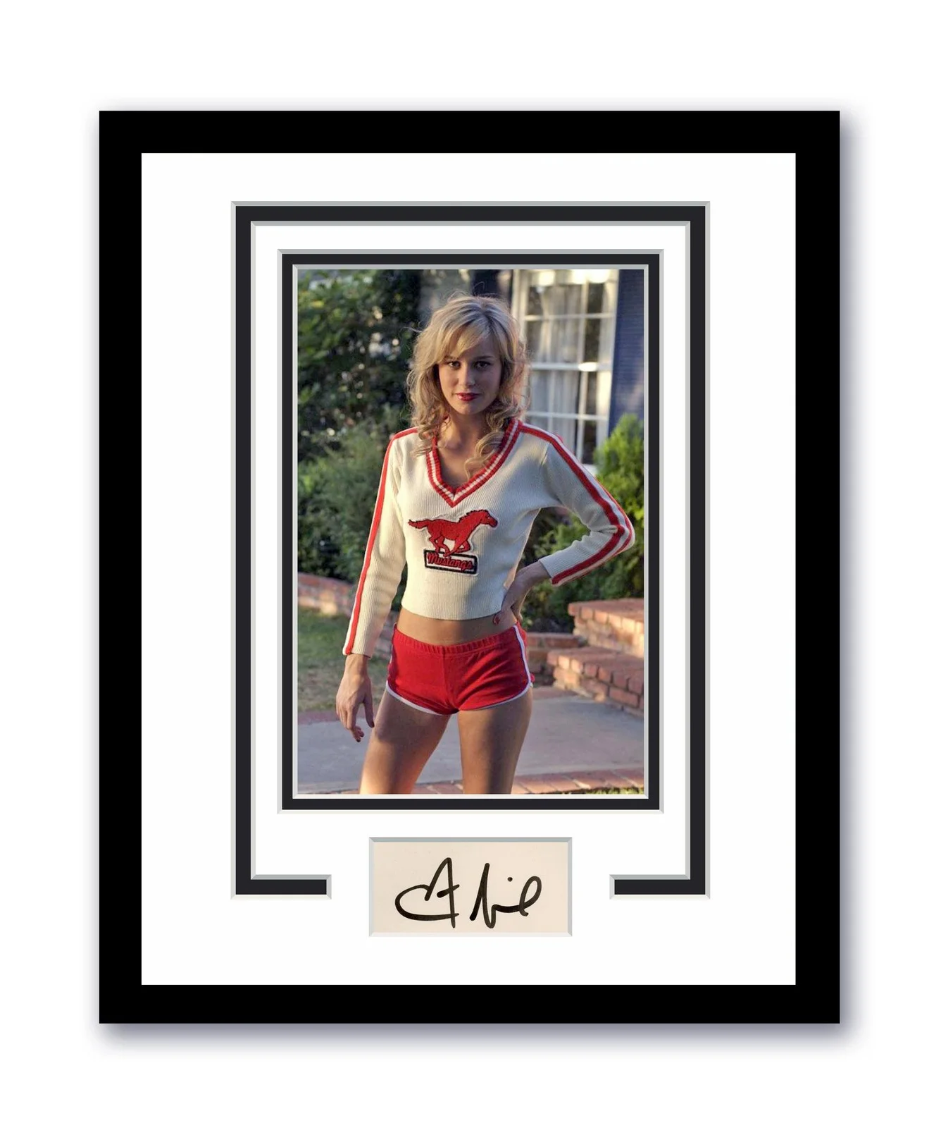 Brie Larson — Brie Larson Autographed Signed 11x14 Framed Photo Hot Sexy Cheerleader ACOA