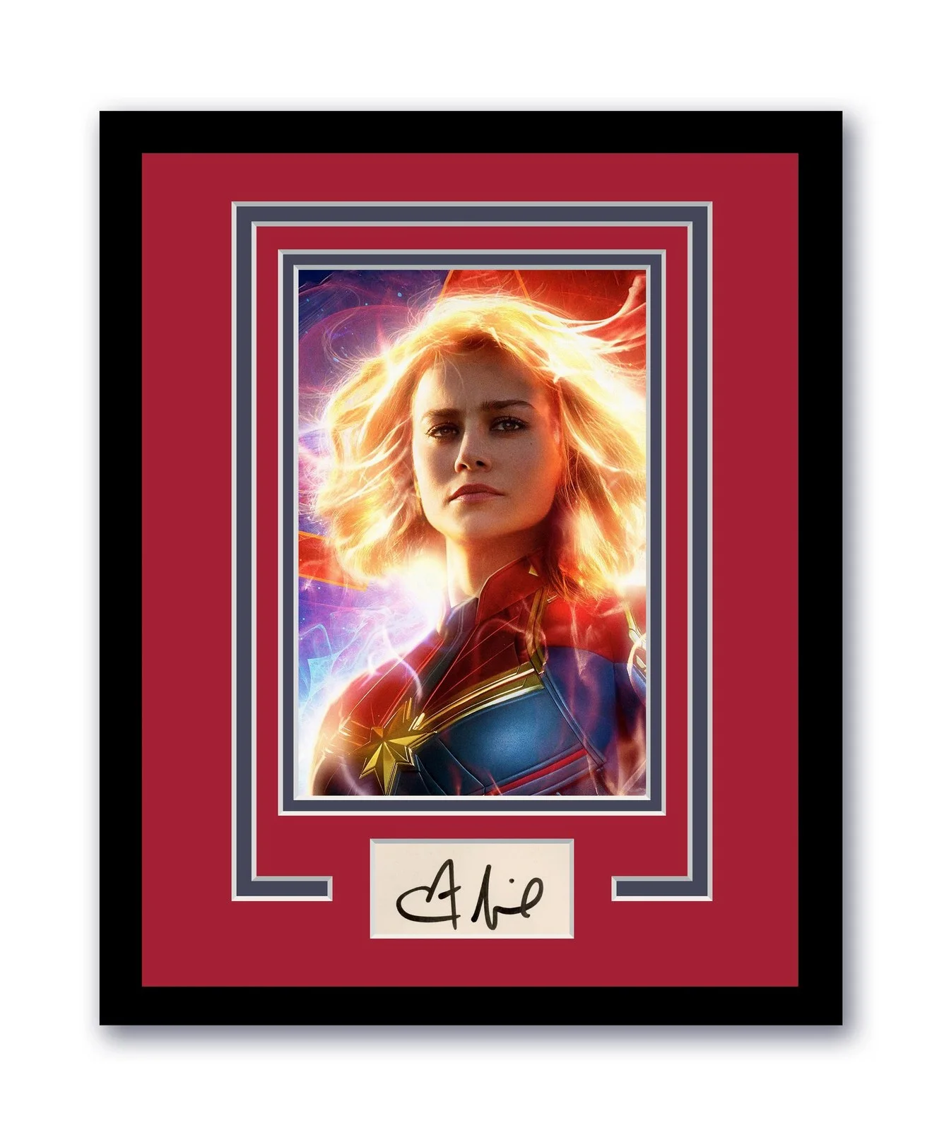Brie Larson — Captain Marvel Brie Larson Autographed Signed 11x14 Framed Photo ACOA