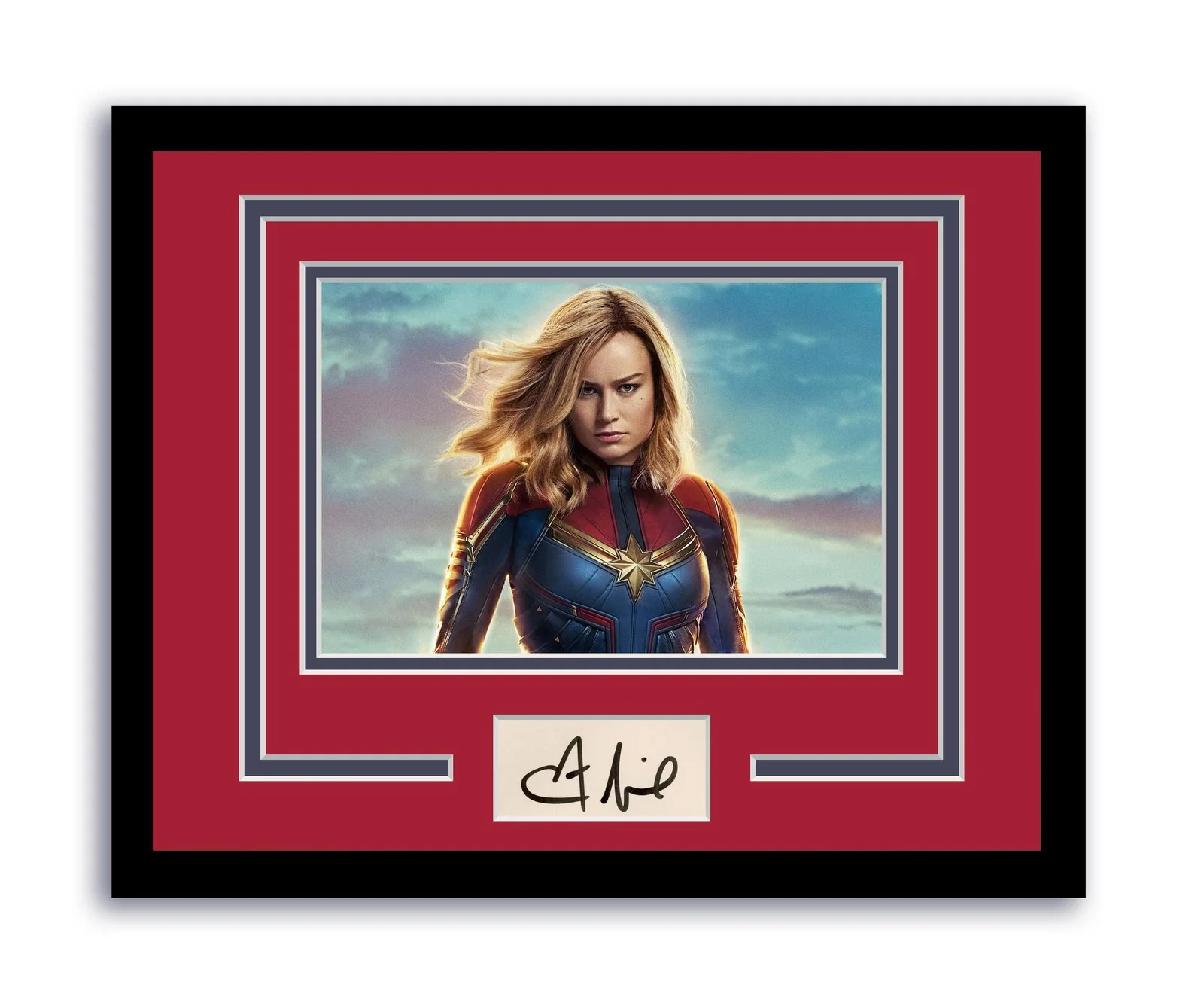 Brie Larson — Captain Marvel Brie Larson Autographed Signed 11x14 Framed Photo ACOA