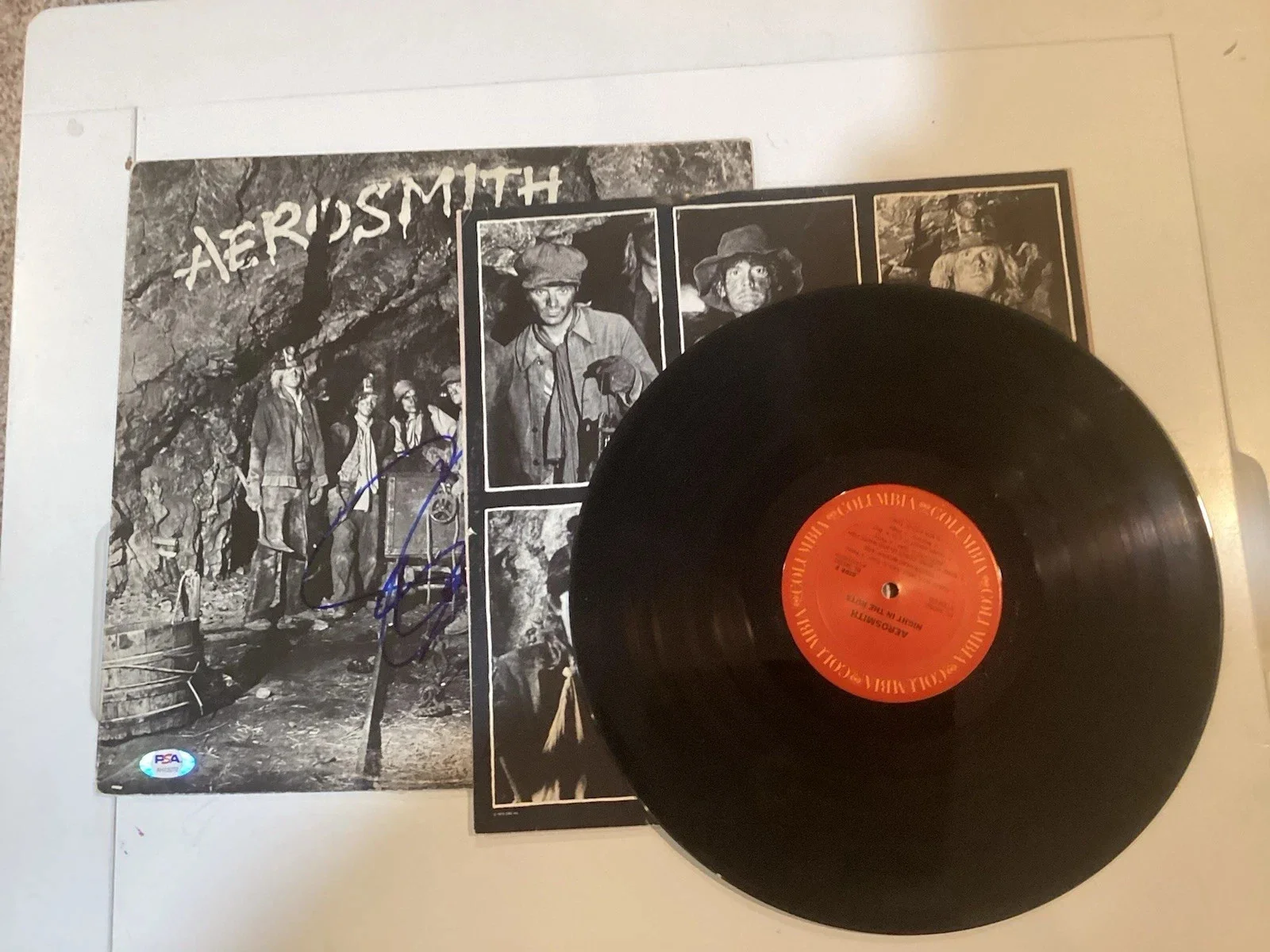 STEVEN TYLER (Aerosmith) SIGNED "Night in the Ruts" FRAMED LP Album PSA/DNA, image 5