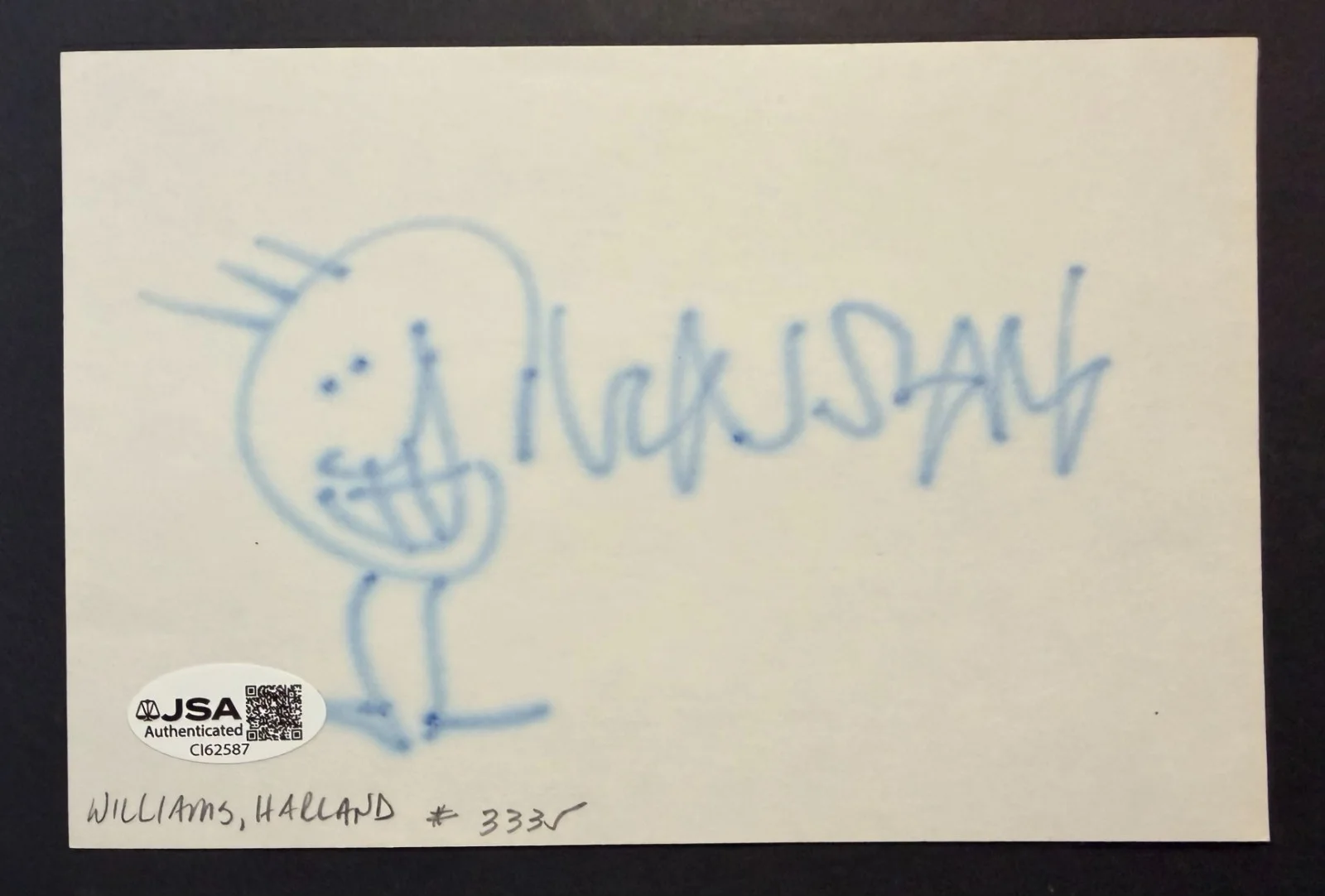 Harland Williams — Harland Williams Canadian American Actor Comedian Signed Sheet JSA Dumb & Dumber, изображение 2