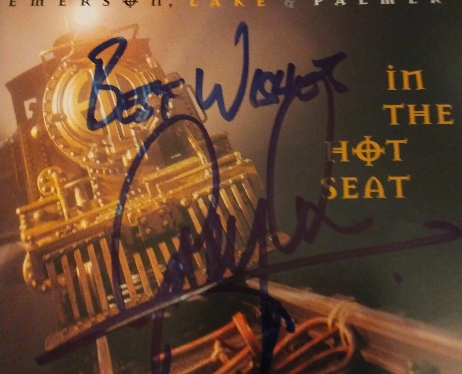 greg lake - signed - autographed - in the hot seat - compact disc, image 2