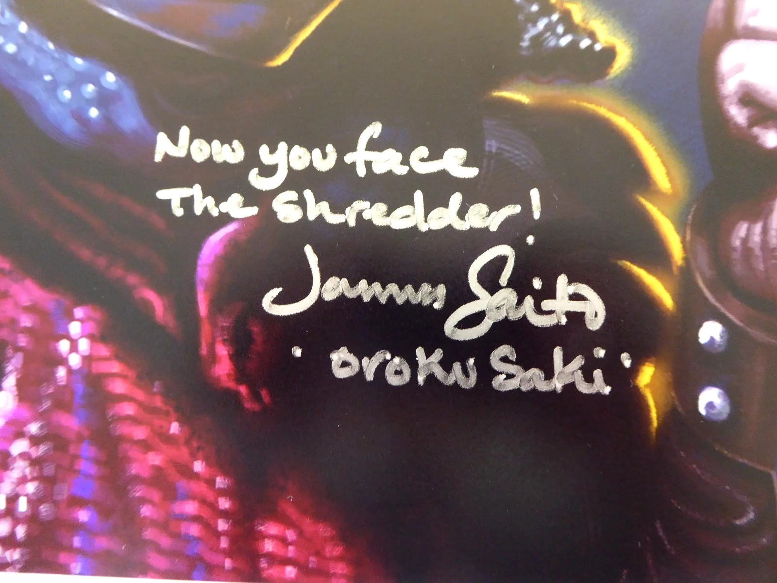 James Saito Signed 12x18 Photo Autograph, Shredder, TMNT, Ninja Turtles, JSA COA, изображение 2