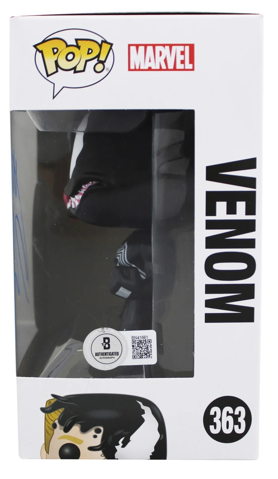 Tom Hardy — Tom Hardy Venom Authentic Signed Venom #363 Funko Pop Vinyl Figure BAS #BN41661, изображение 3
