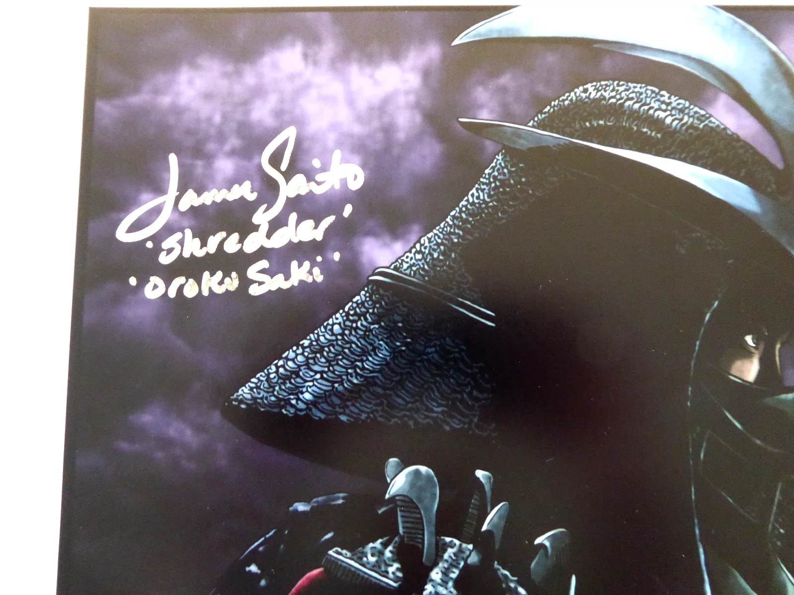 James Saito Signed 12x18 Photo Autograph, Shredder, Oroku Saki, TMNT, JSA COA, изображение 2