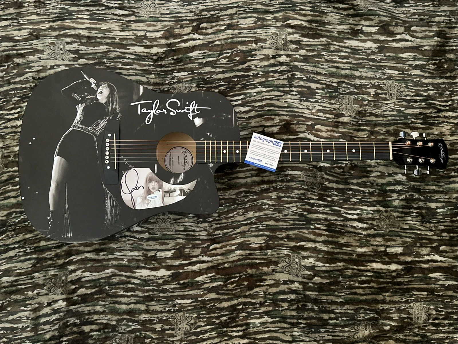 🎄🚨Rare TAYLOR SWIFT Signed CUSTOM FULL SIZE Acoustic Guitar Country ACOA🚨🎁🎅, image 5