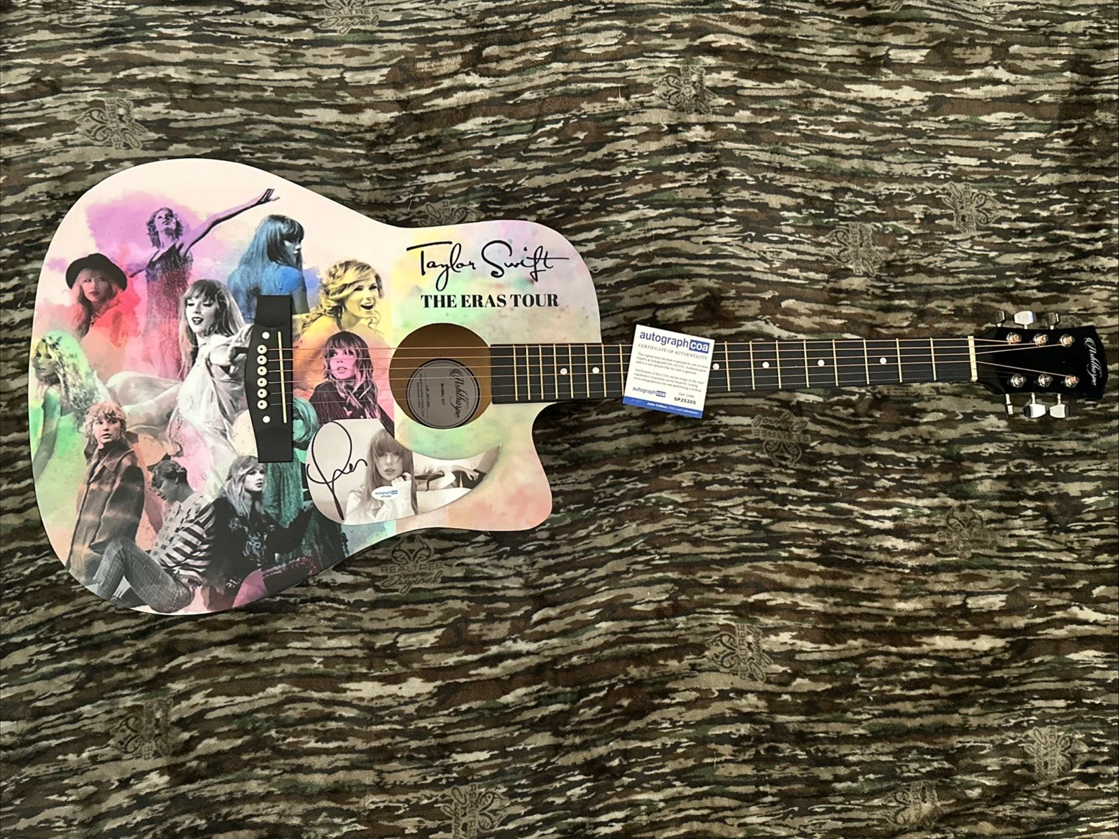🎄🚨Rare TAYLOR SWIFT Signed CUSTOM FULL SIZE Acoustic Guitar Country ACOA🚨🎁🎅, изображение 5