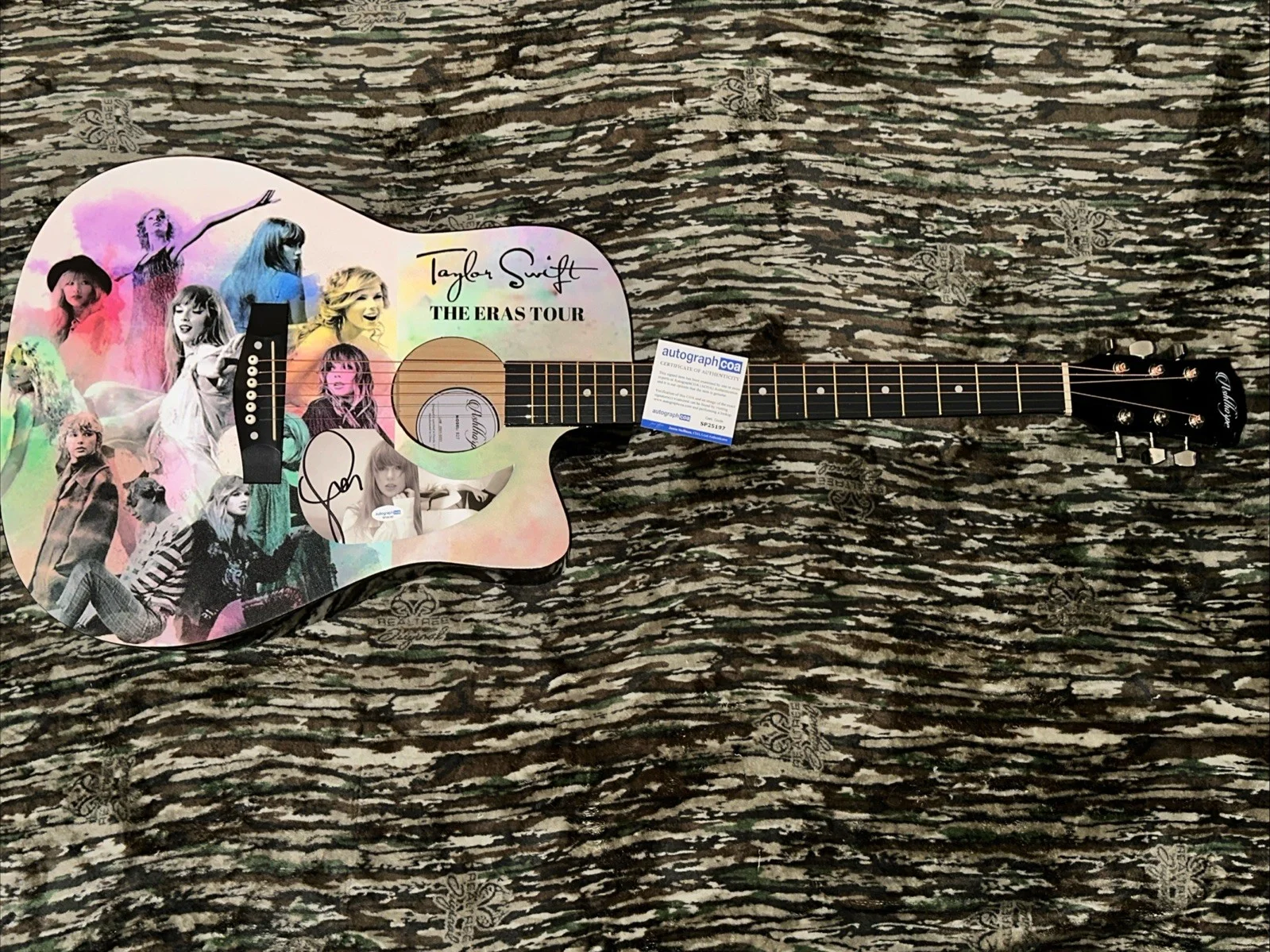 🎄🚨Rare TAYLOR SWIFT Signed CUSTOM FULL SIZE Acoustic Guitar Country ACOA🚨🎁🎅, изображение 4