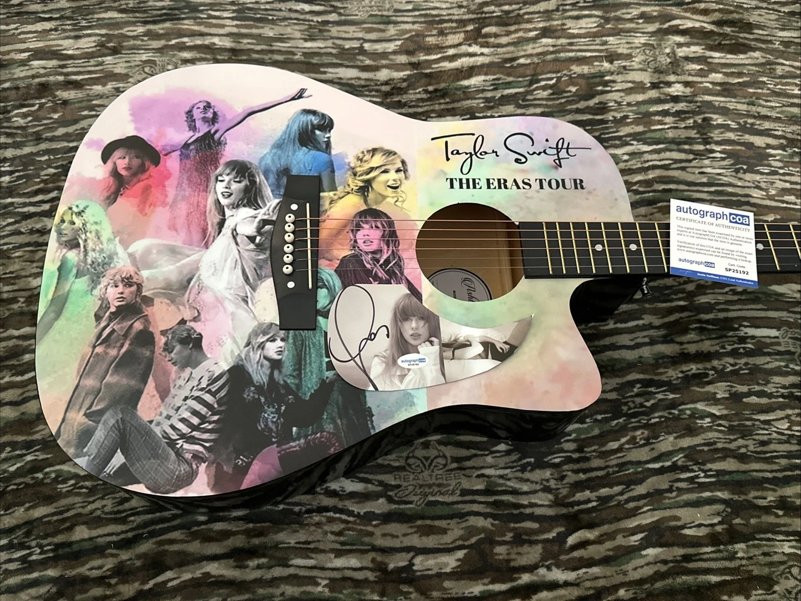 🎄🚨Rare TAYLOR SWIFT Signed CUSTOM FULL SIZE Acoustic Guitar Country ACOA🚨🎁🎅, изображение 2