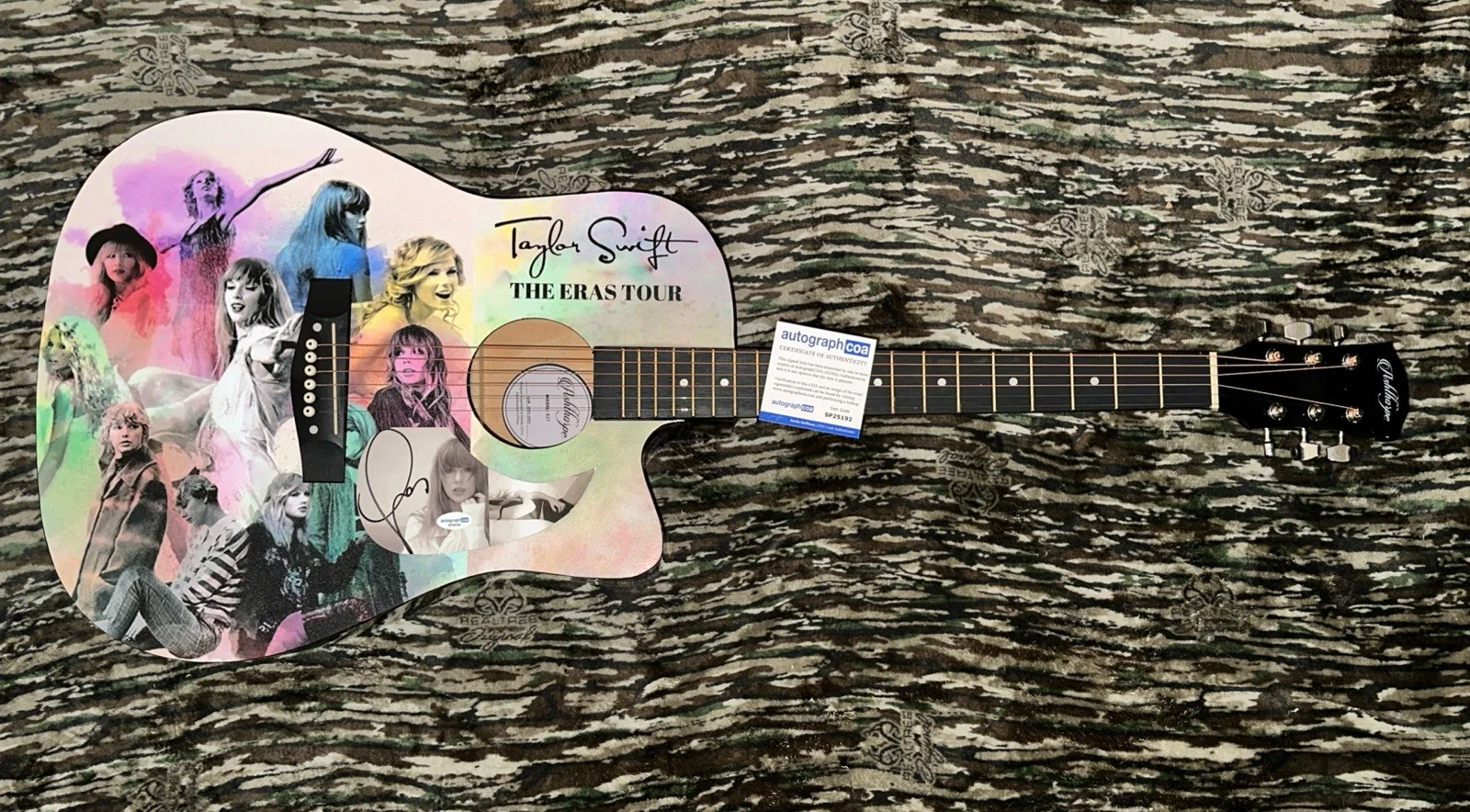 🎄🚨Rare TAYLOR SWIFT Signed CUSTOM FULL SIZE Acoustic Guitar Country ACOA🚨🎁🎅, изображение 5