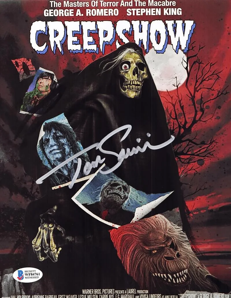 TOM SAVINI — TOM SAVINI CREEPSHOW 2 8X10 PHOTO THE CREEP HORROR AUTOGRAPH AUTOGRAPHED BAS 761