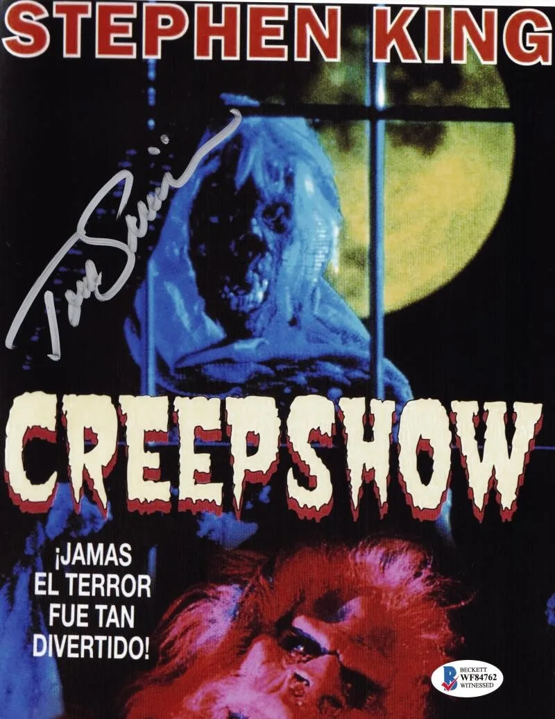 TOM SAVINI — TOM SAVINI CREEPSHOW 2 8X10 PHOTO THE CREEP HORROR AUTOGRAPH AUTOGRAPHED BAS 762