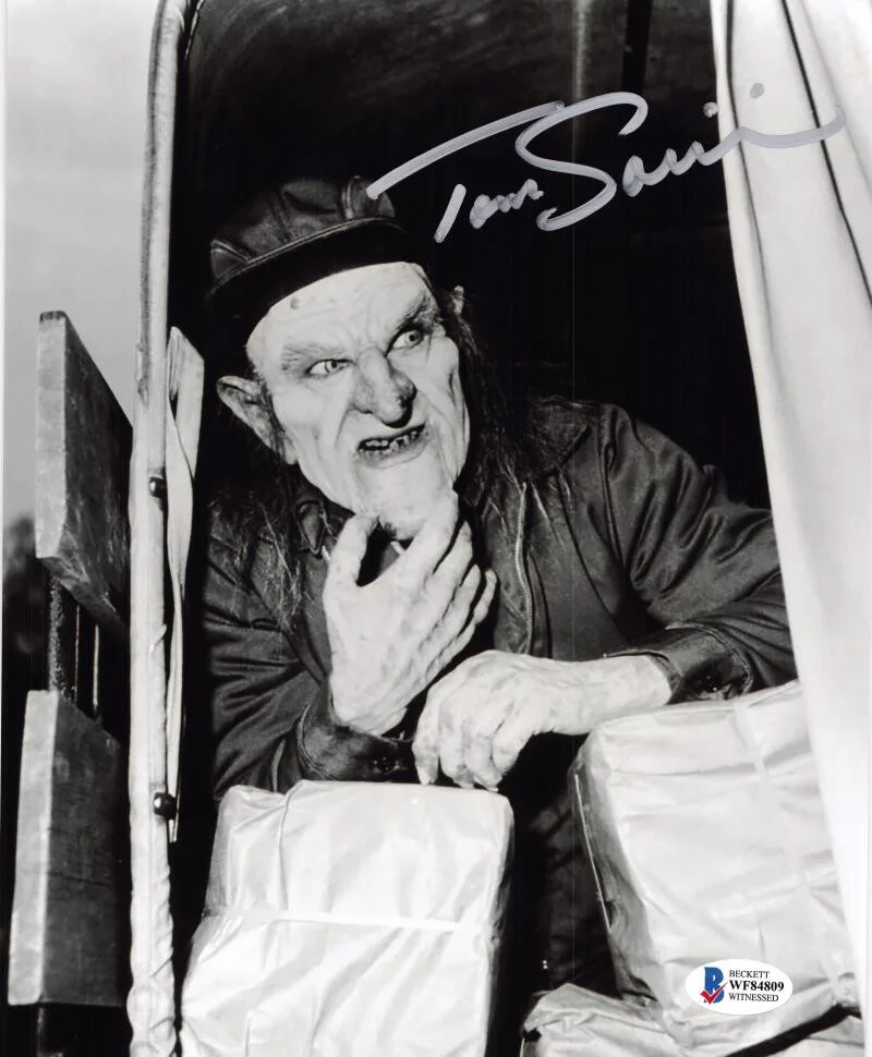 TOM SAVINI — TOM SAVINI CREEPSHOW 2 8X10 PHOTO THE CREEP HORROR AUTOGRAPH AUTOGRAPHED BAS 809