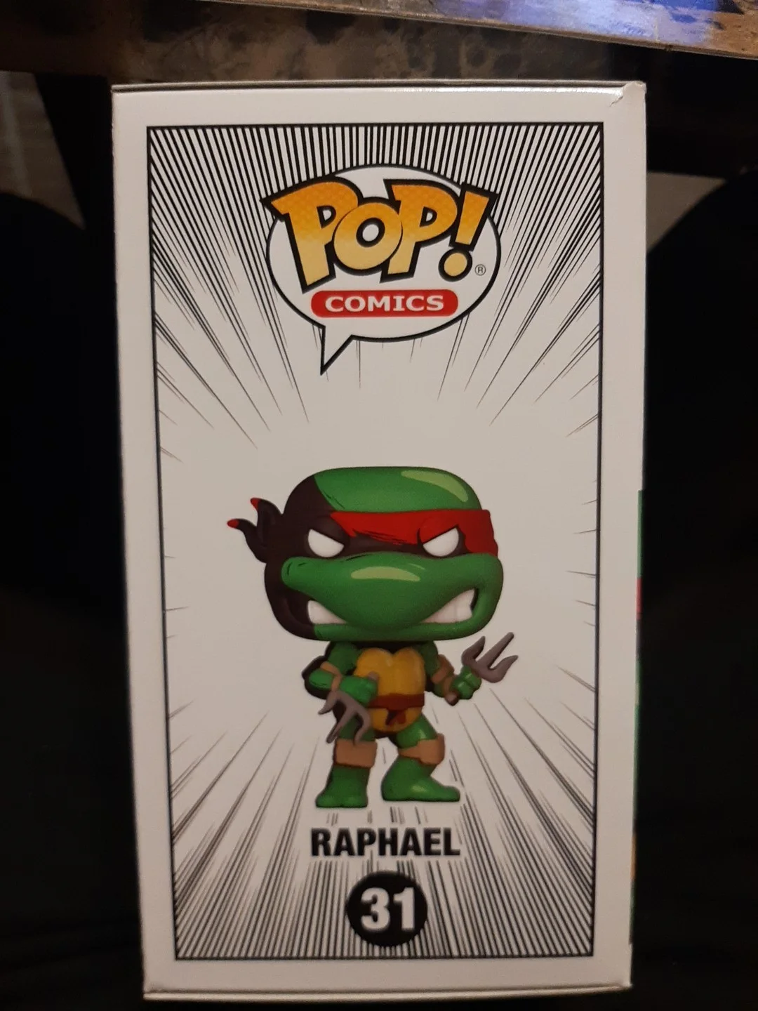 ROB PAULSEN — FUNKO POP SIGNED ROB PAULSEN RAPHAEL #31 ( COMES IN PROTECTOR )!, image 2