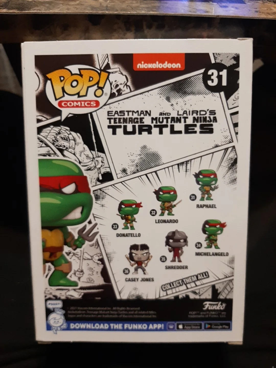 ROB PAULSEN — FUNKO POP SIGNED ROB PAULSEN RAPHAEL #31 ( COMES IN PROTECTOR )!, image 3