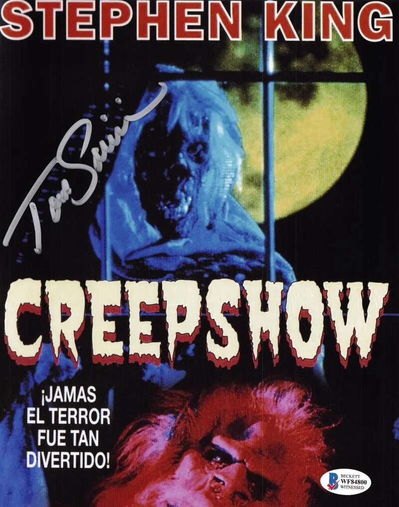TOM SAVINI — TOM SAVINI CREEPSHOW 2 8X10 PHOTO THE CREEP HORROR AUTOGRAPH AUTOGRAPHED BAS 800