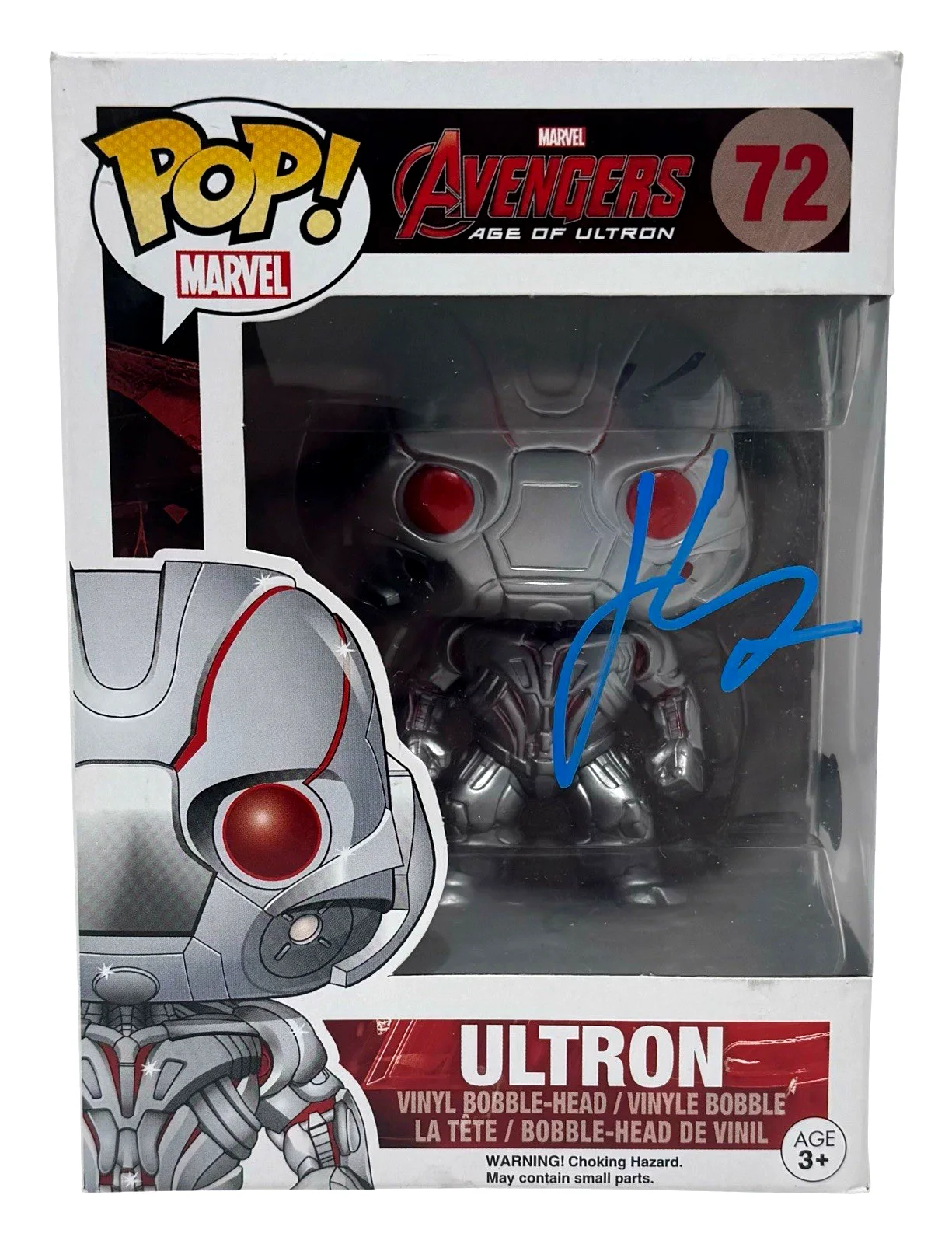 James Spader — James Spader Signed Ultron Funko Pop Avengers: Age of Ultron 72 Marvel BAS COA