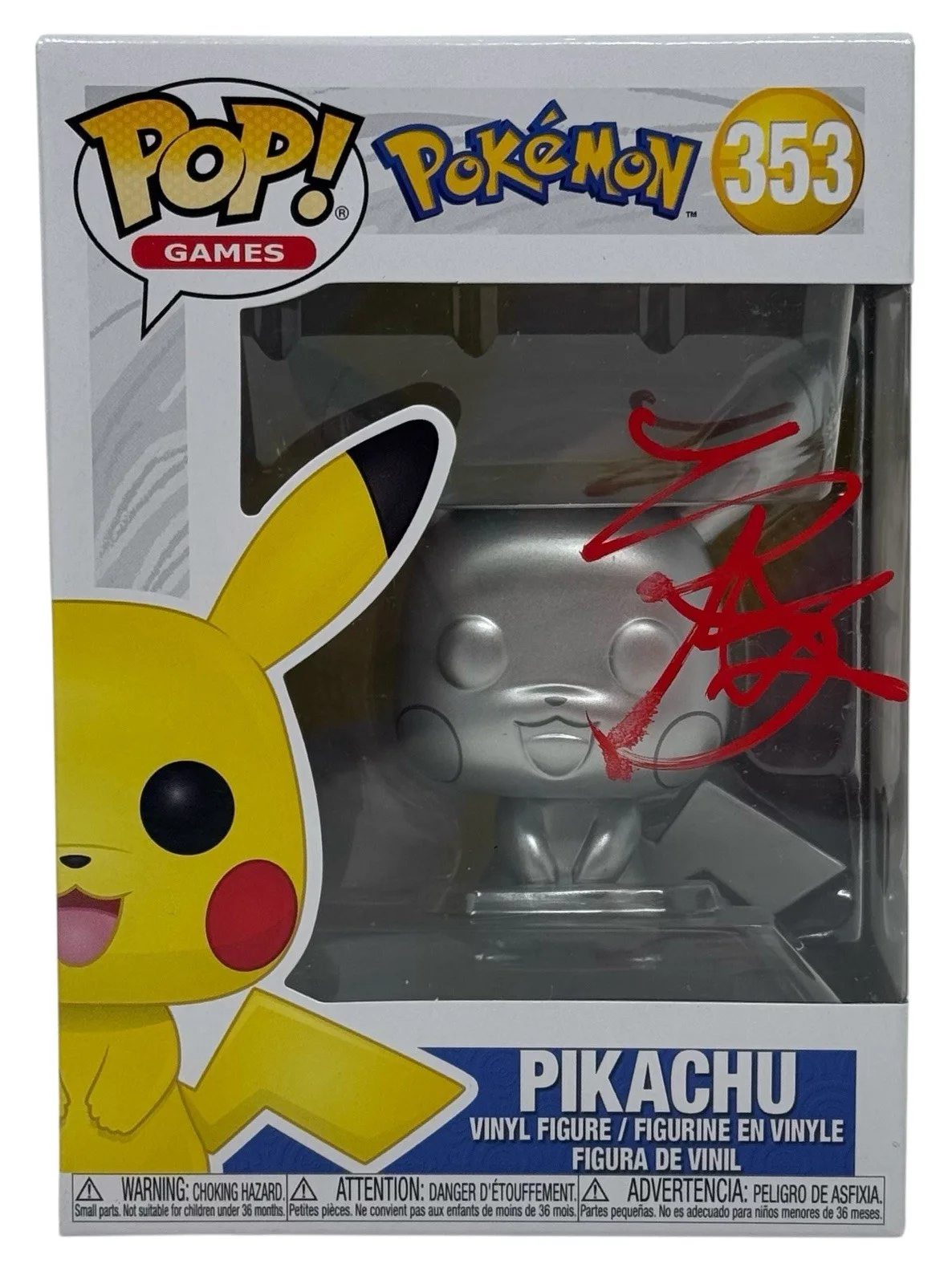 KATHRYN NEWTON — Kathryn Newton Signed Pikachu Funko Pop Pokemon Detective Pikachu Autograph BAS