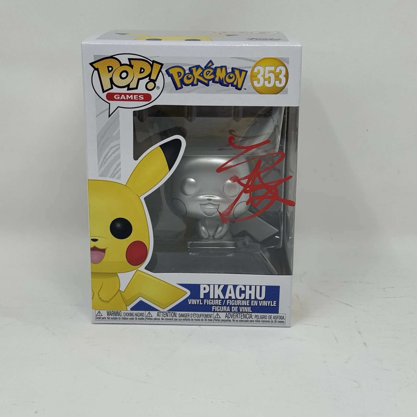 KATHRYN NEWTON — Kathryn Newton Signed Pikachu Funko Pop Pokemon Detective Pikachu Autograph BAS, изображение 3