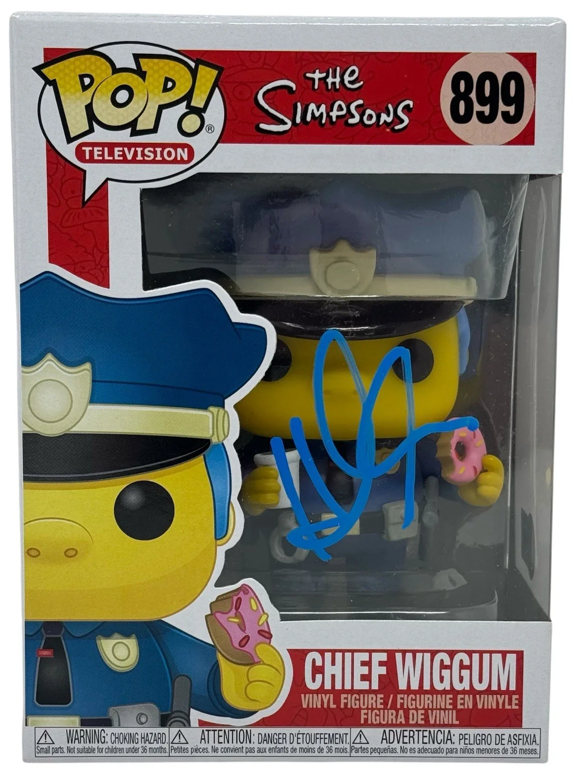 Hank Azaria — Hank Azaria Signed The Simpsons Chief Wiggum Funko Pop 889 Autograph Beckett COA