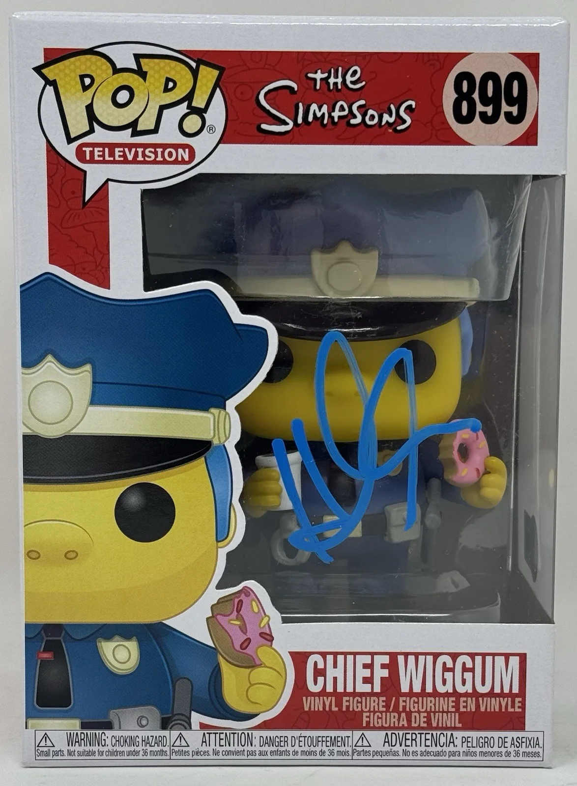 Hank Azaria — Hank Azaria Signed The Simpsons Chief Wiggum Funko Pop 889 Autograph Beckett COA, изображение 2