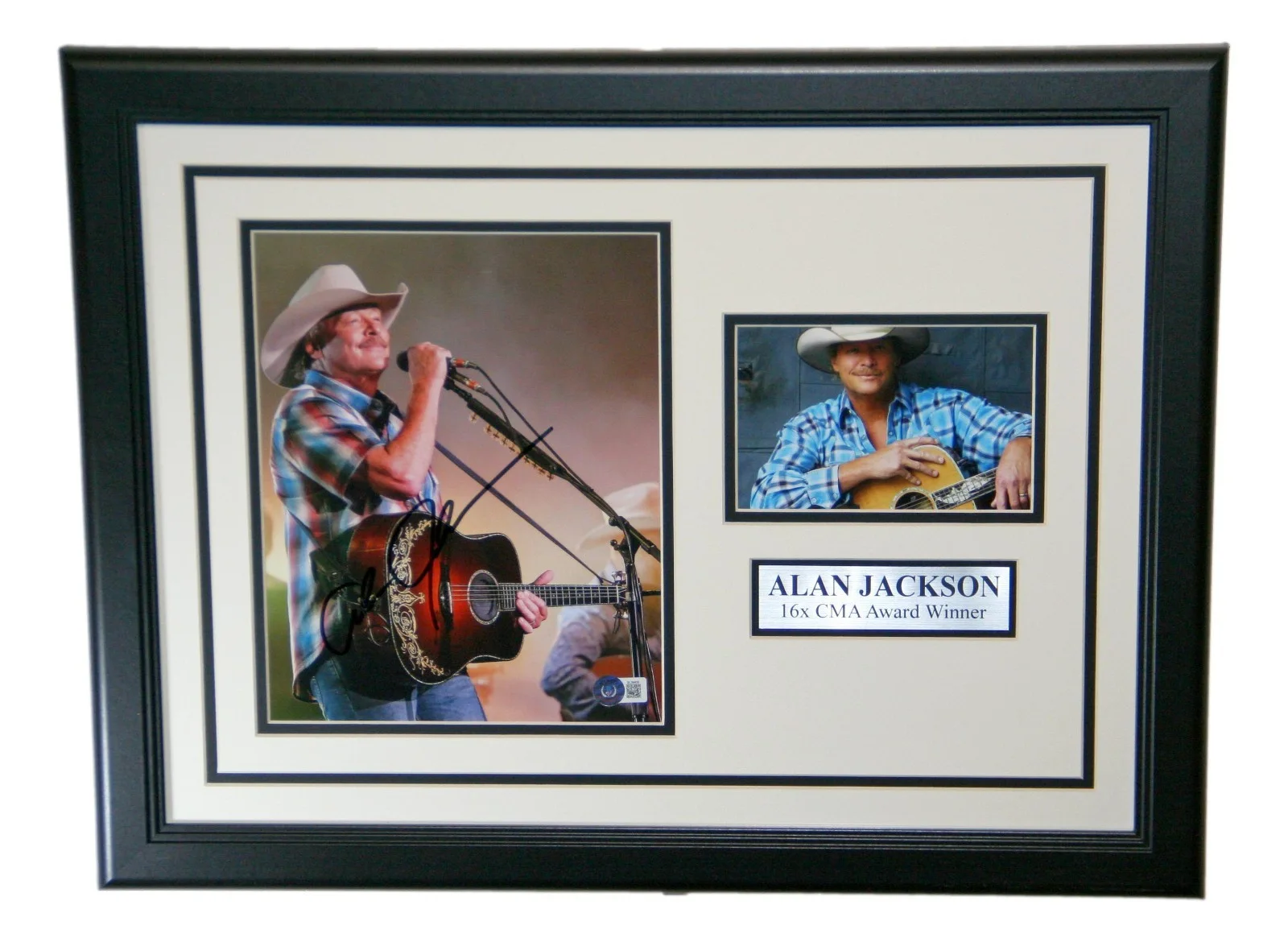 Alan Jackson — Alan Jackson Autographed Framed 8x10 Photo Beckett BAS