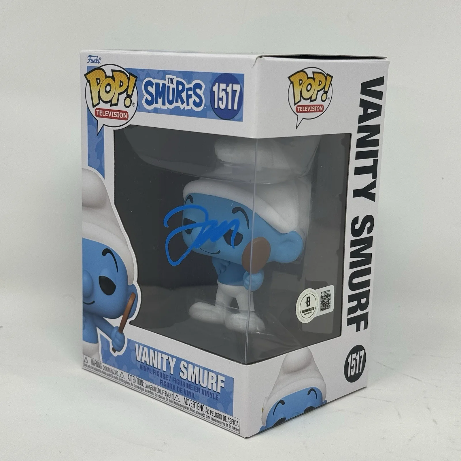 John Oliver — John Oliver Signed Vanity Smurf Funko Pop Figure The Smurfs 2 #1517 Beckett COA, image 3