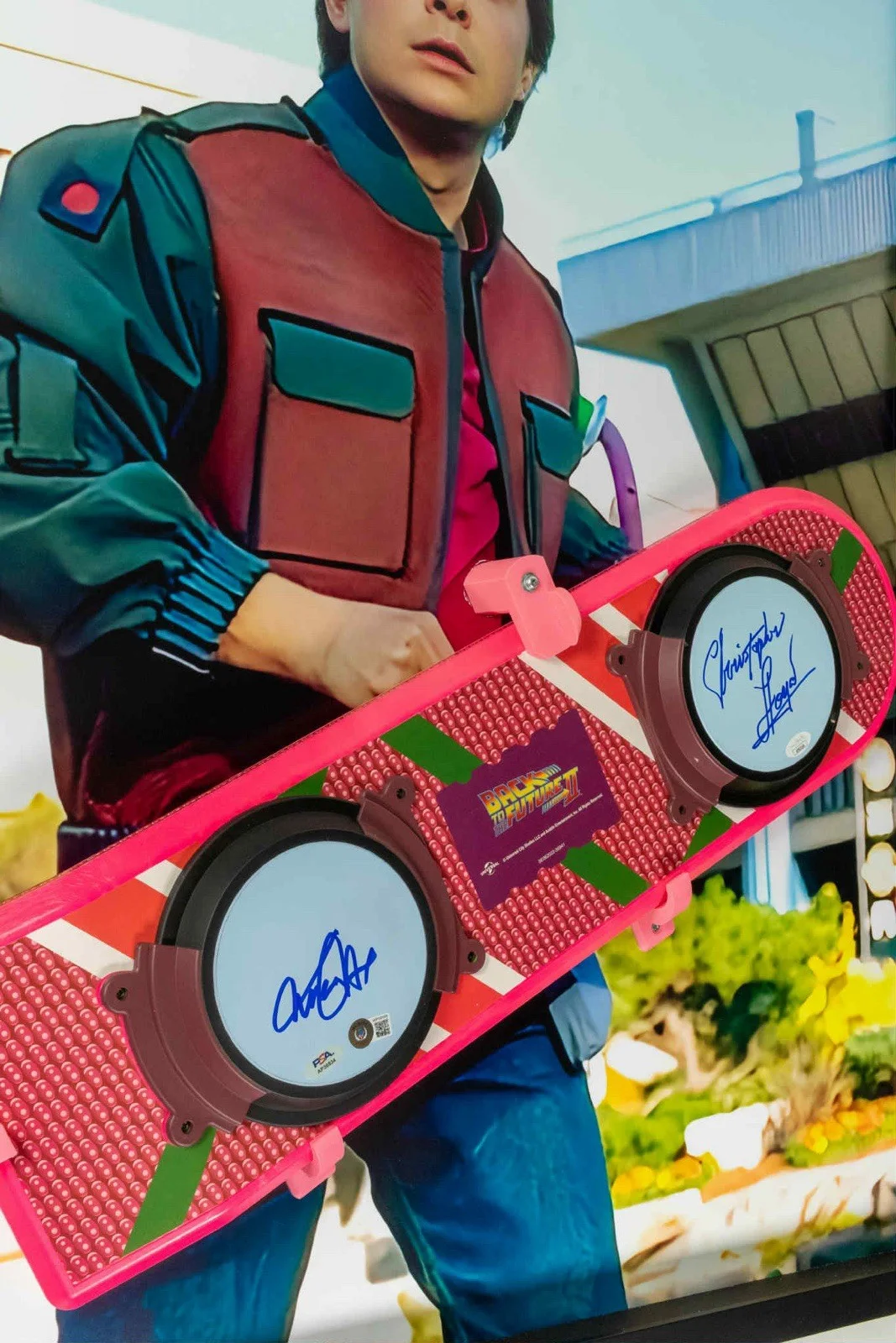 Michael J Fox — 1OF1 FRAME - MICHAEL J FOX CHRISTOPHER LLOYD Autographed BACK TO THE FUTURE, image 2
