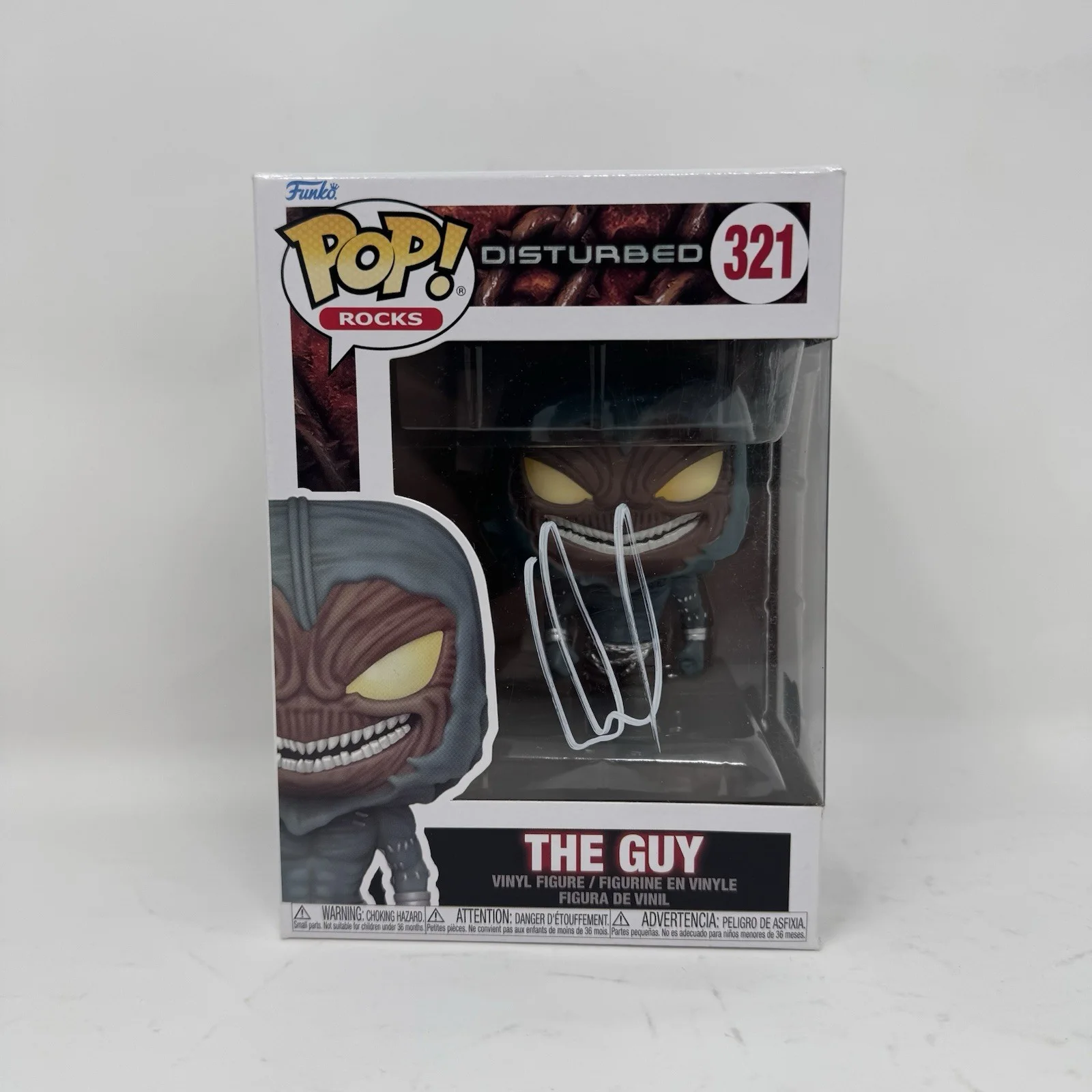 David Draiman DISTURBED Signed The Guy Funko Pop Rocks 321 Autograph Beckett COA, изображение 3