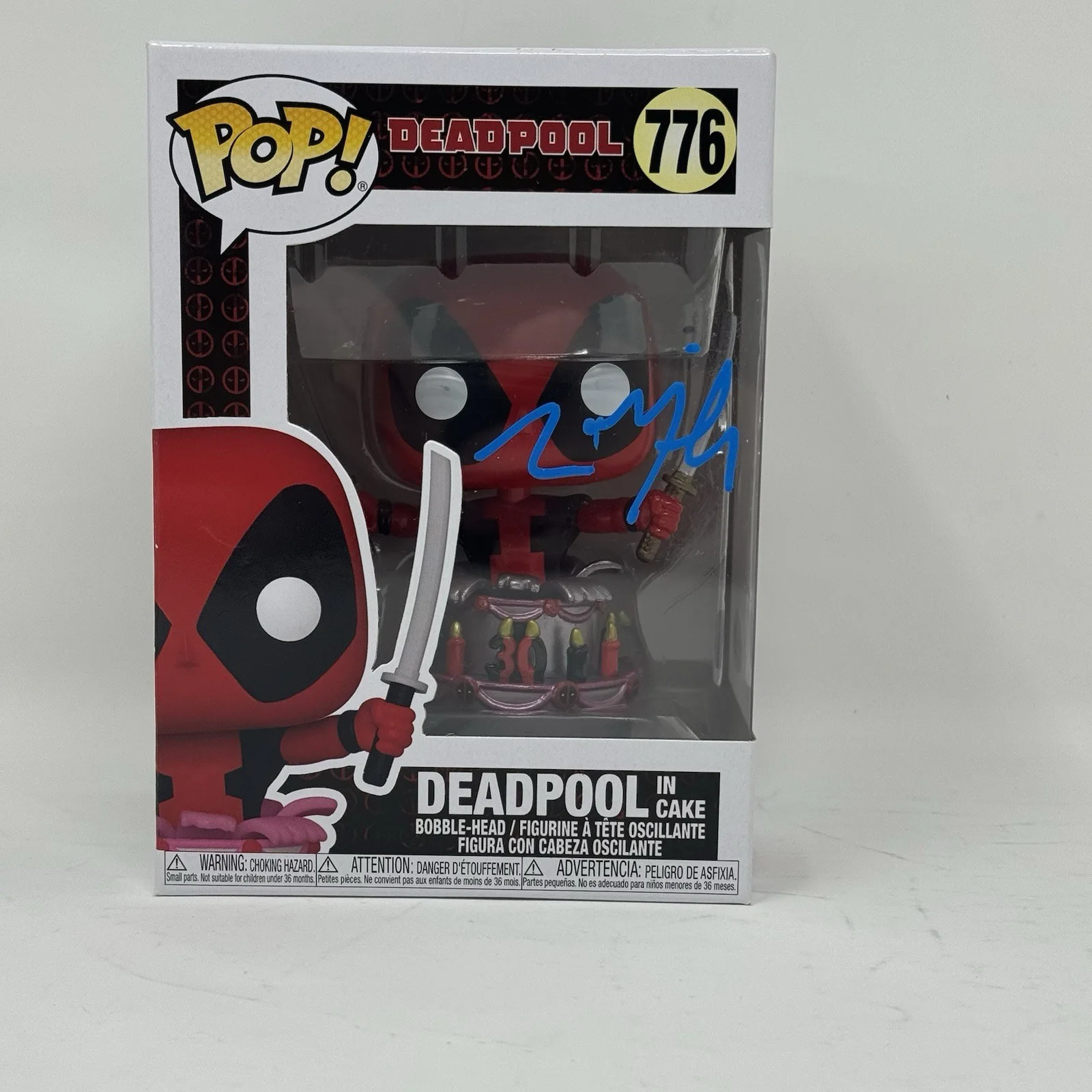 TIM MILLER — Tim Miller Signed Deadpool In Cake Funko Pop 776 Autograph Film Director ACOA, изображение 2