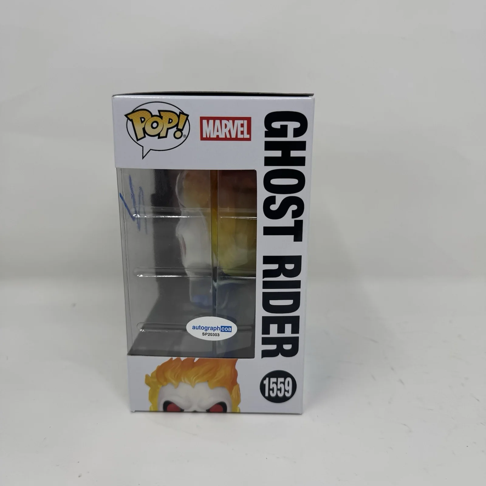 Nicolas Cage — Nicolas Cage Signed Ghost Rider Funko Pop #1559 Marvel Autograph ACOA COA, image 4