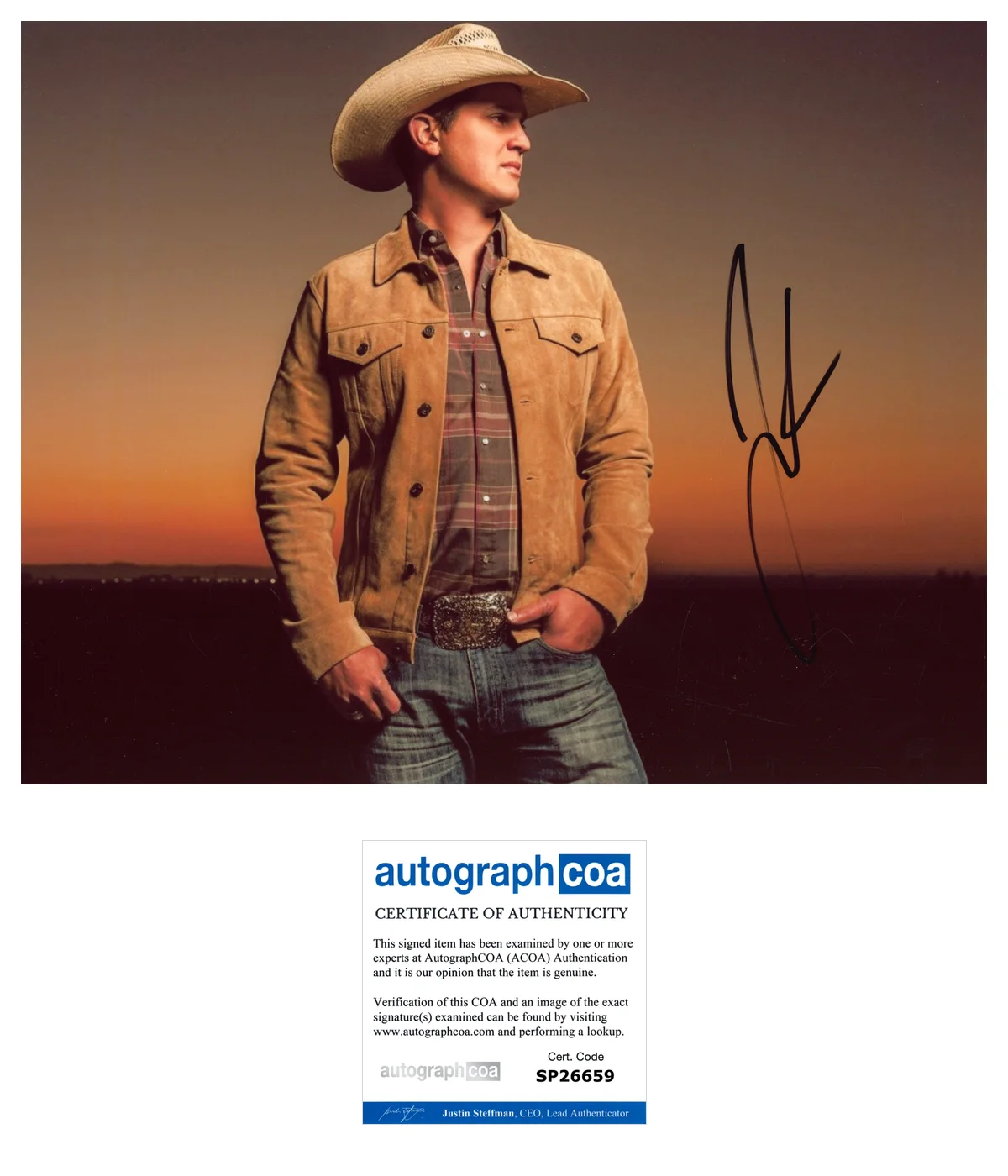 JON PARDI CALIFORNIA SUNRISE SIGNED AUTOGRAPH 8x10 PHOTO w/EXACT PROOF & COA, image 2