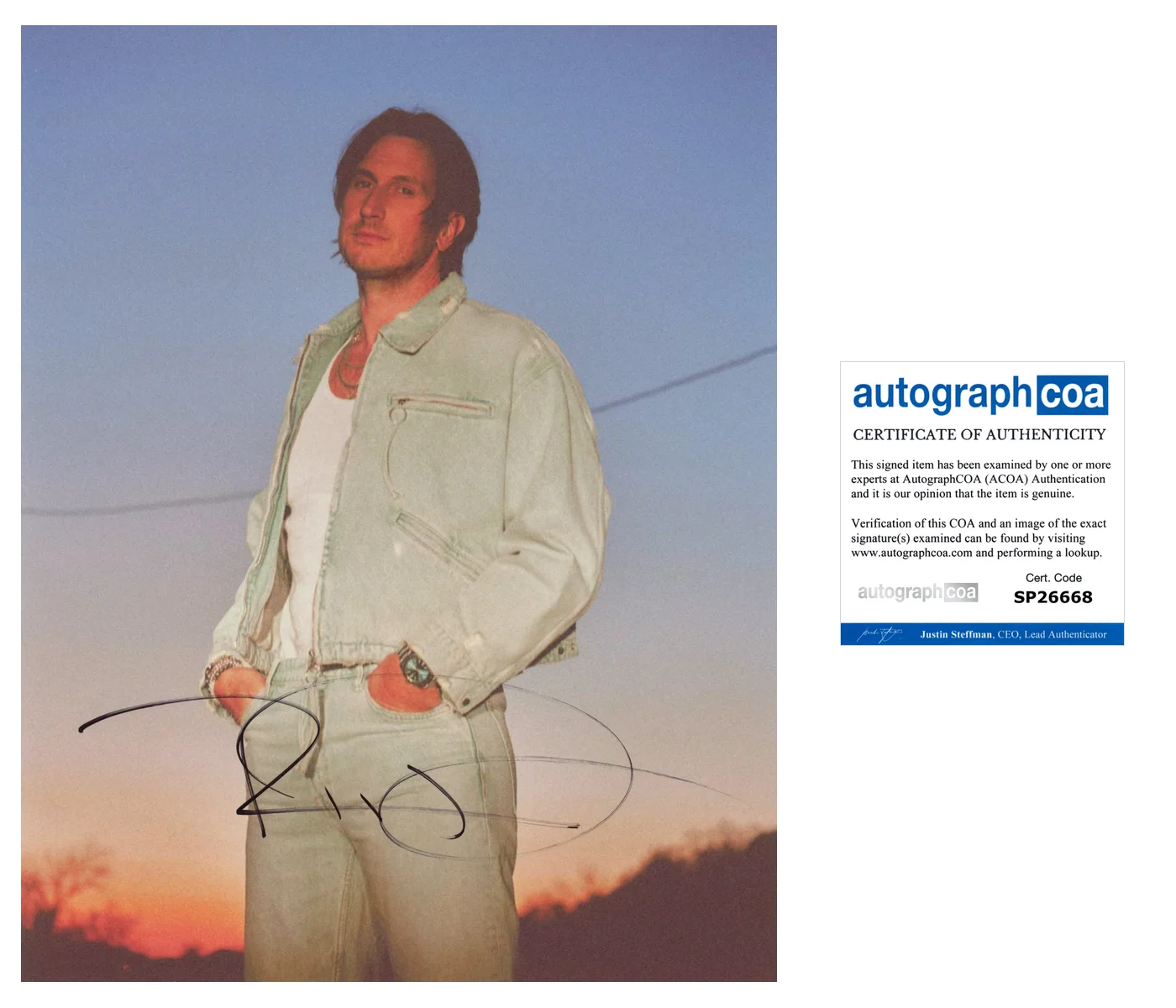 RUSSELL DICKERSON COUNTRY STAR SIGNED AUTOGRAPH 8x10 PHOTO C w/EXACT PROOF & COA, изображение 2