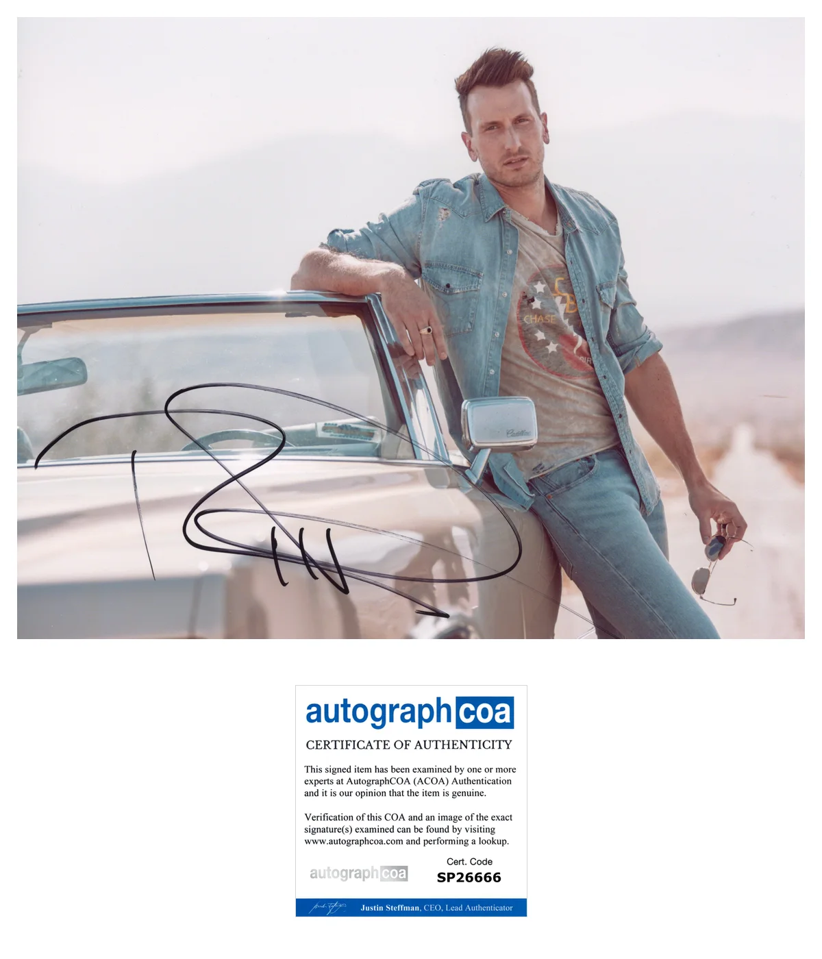 RUSSELL DICKERSON COUNTRY STAR SIGNED AUTOGRAPH 8x10 PHOTO A w/EXACT PROOF & COA, изображение 2