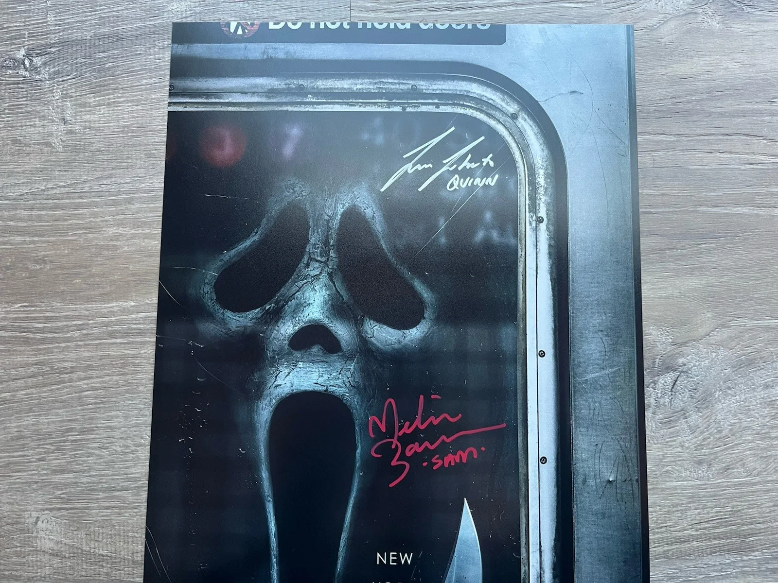 Melissa Barrera — Melissa Barrera Liana Liberato Dual Signed Scream 11x17 Photo JSA COA Ghostface, image 4
