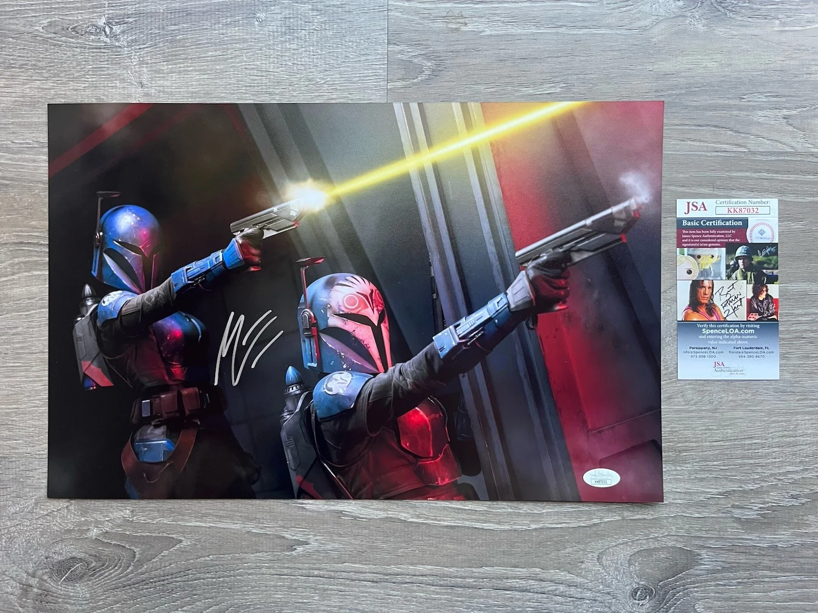 Mercedes Varnado — Mercedes Varnado Signed 11x17 Photo JSA COA Star Wars Mandalorian Sasha Banks