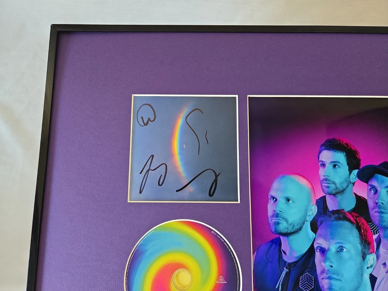 Coldplay Signed CD Framed 16x20 Photo Display, image 2