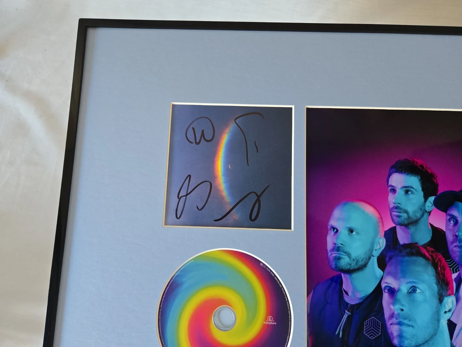 Coldplay Signed CD Framed 16x20 Photo Display, image 2