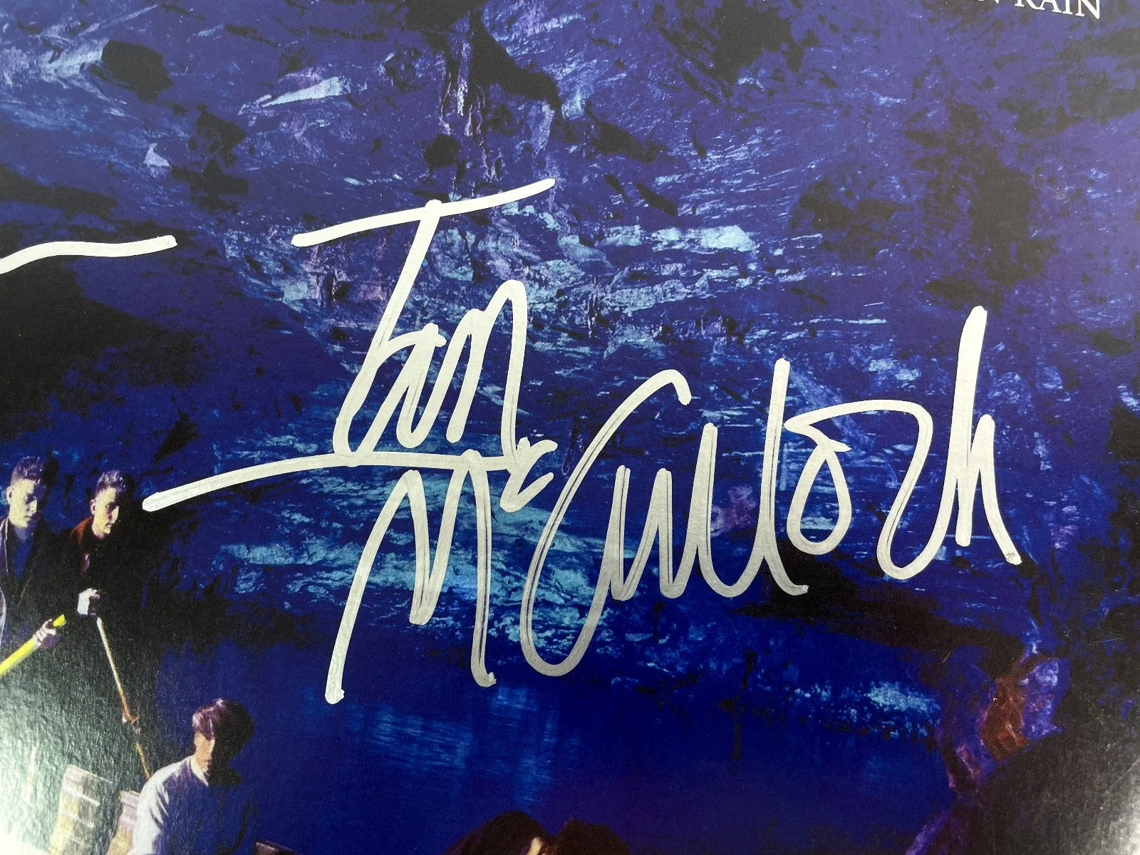 Ian McCulloch Echo & the Bunnymen BAND Signed OCEAN RAIN Vinyl Album PROOF ACOA, изображение 2