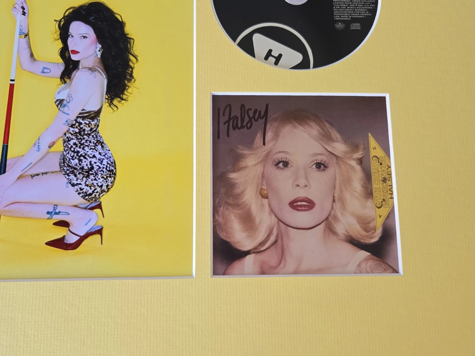 Halsey Signed CD Framed 16x20 Photo Display, image 2